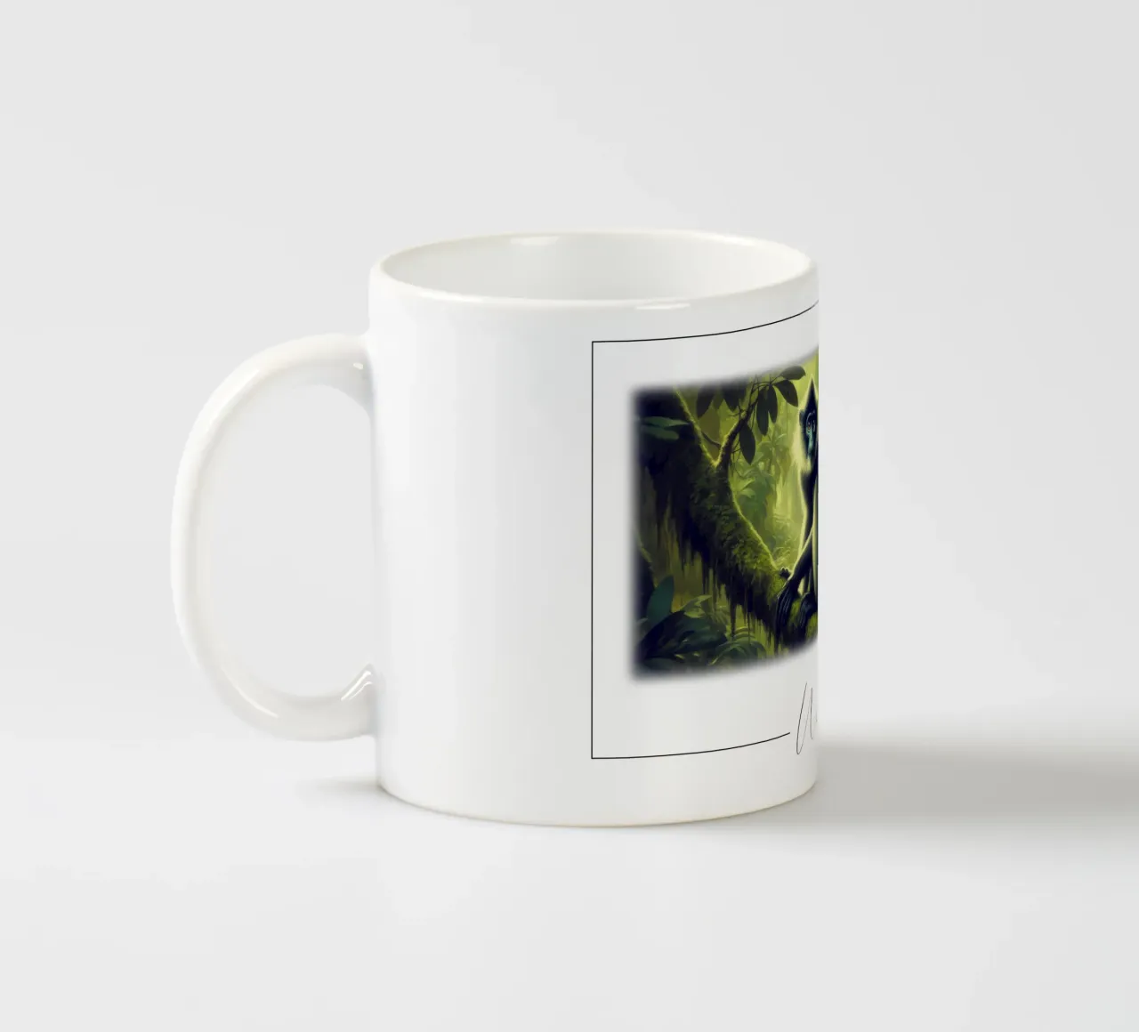 SINGE SACRE ceramic mug by RUBIANT ART