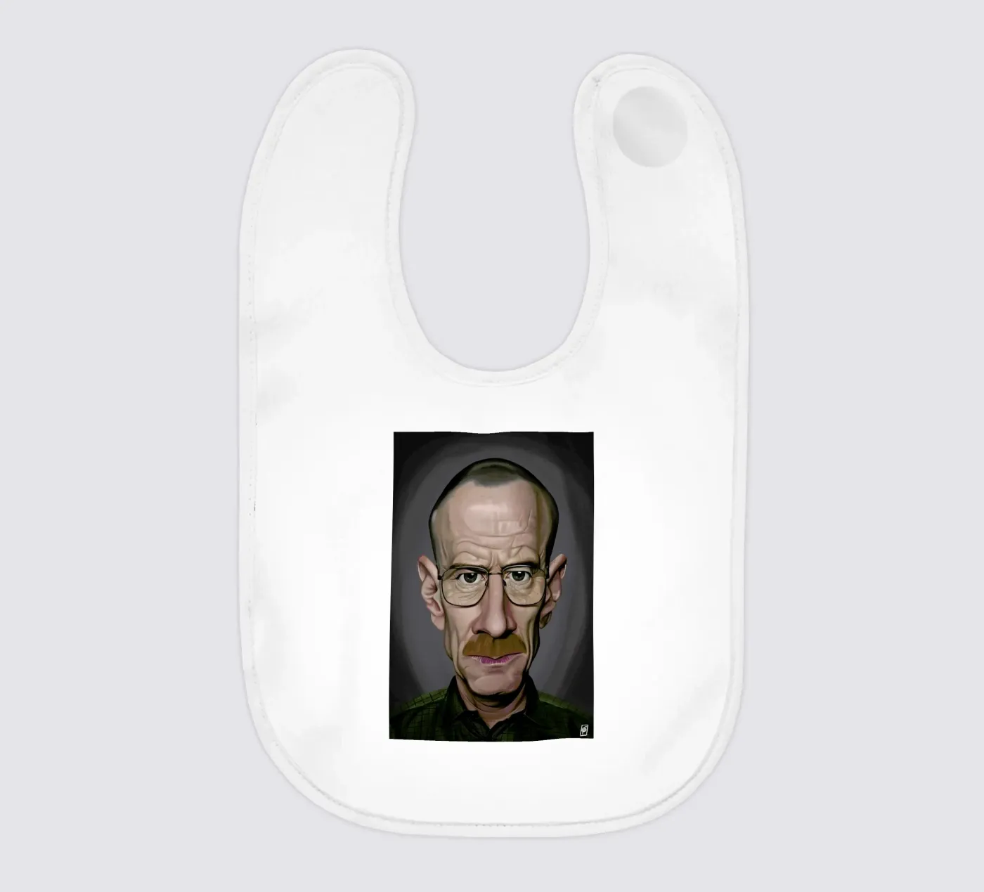 Bryan Cranston Babylätzchen von Rob Art | Illustration