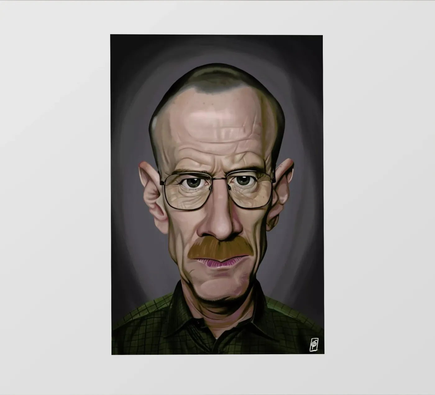 Bryan Cranston pellicola backlit da Rob Art | Illustration