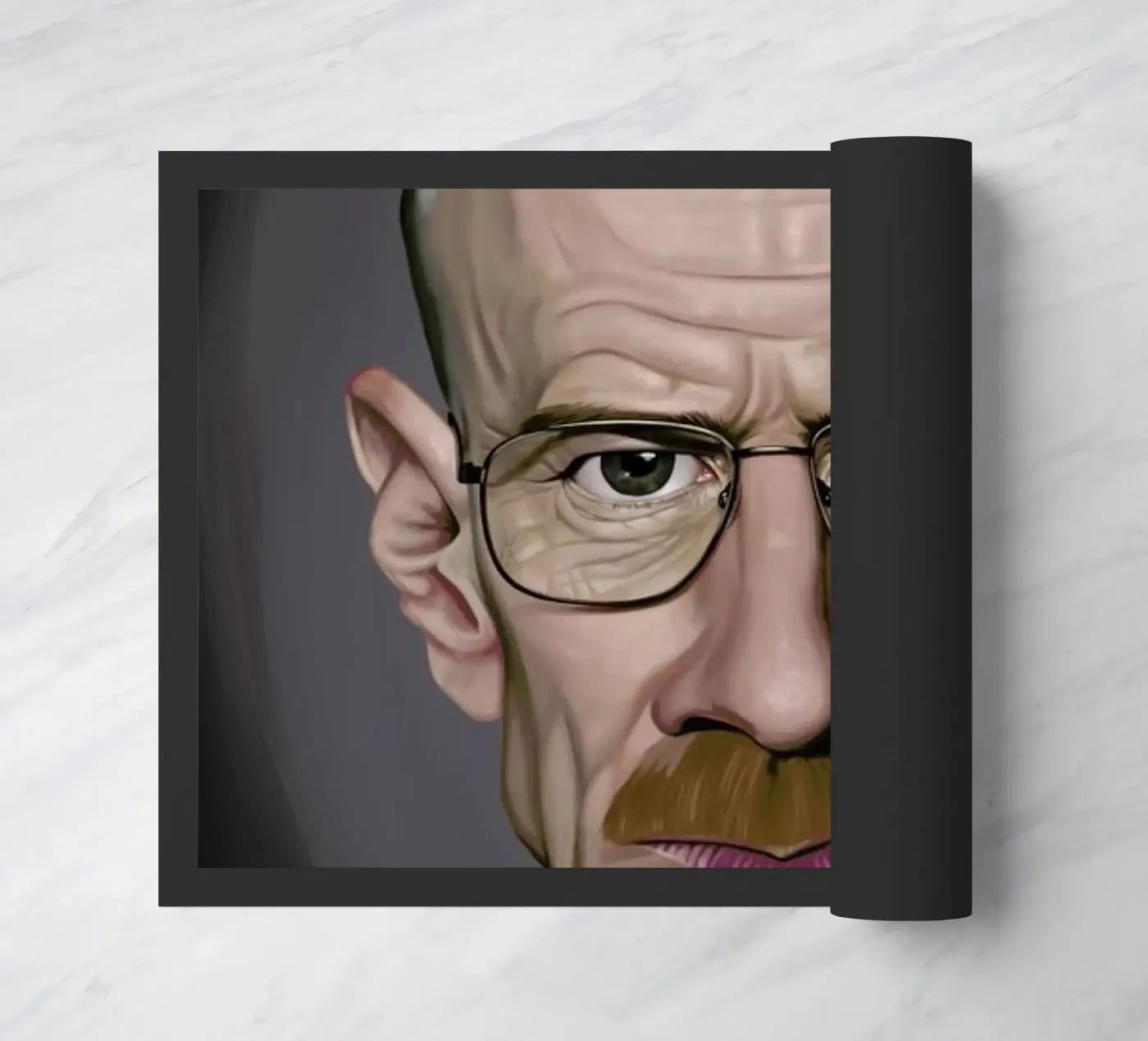 Bryan Cranston deurmat van Rob Art | Illustration