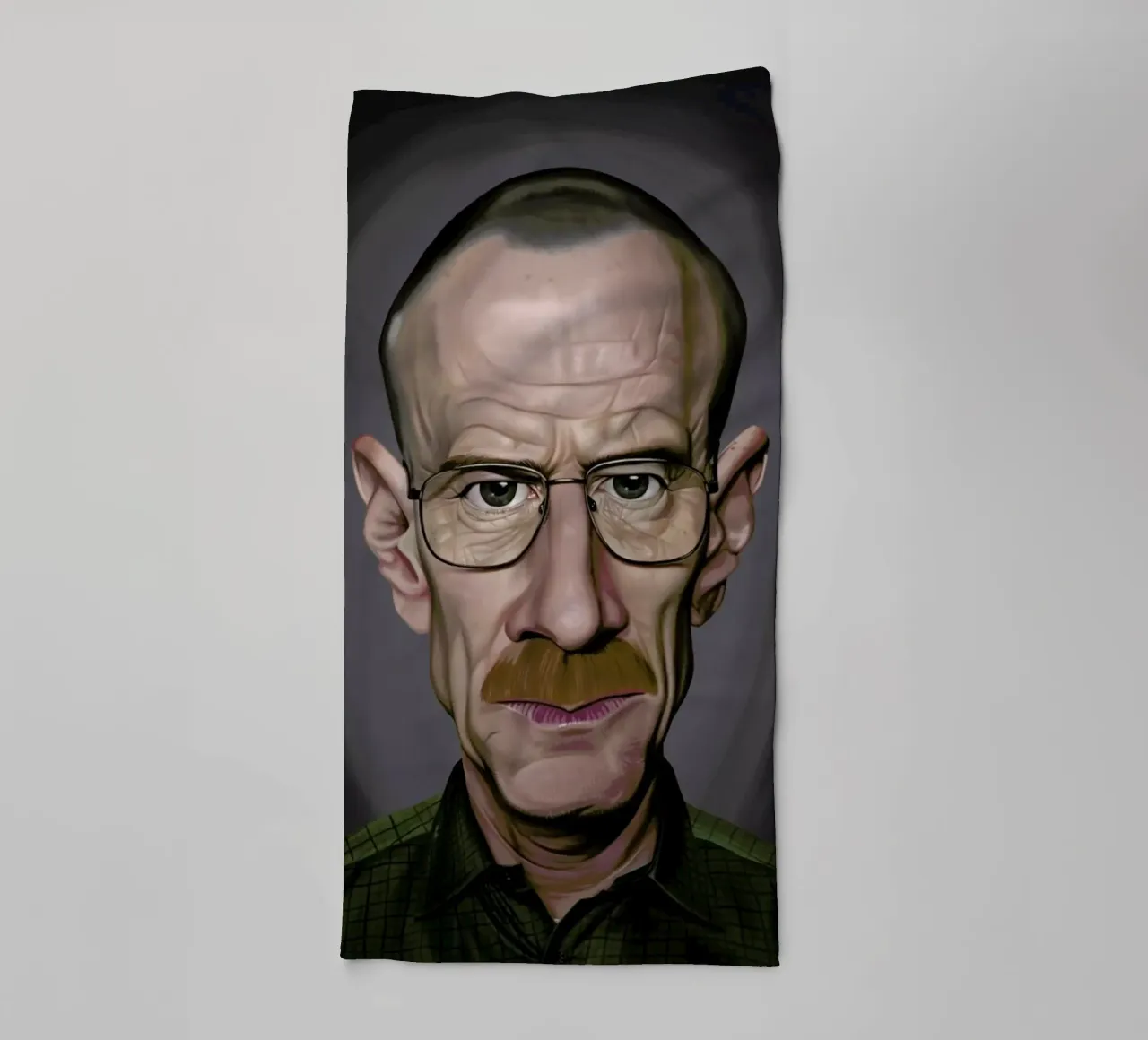 Bryan Cranston asciugamano da bagno da Rob Art | Illustration