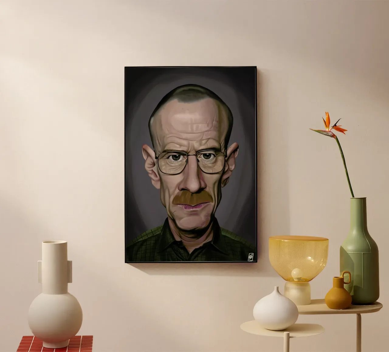 Bryan Cranston plexiglas de Rob Art | Illustration