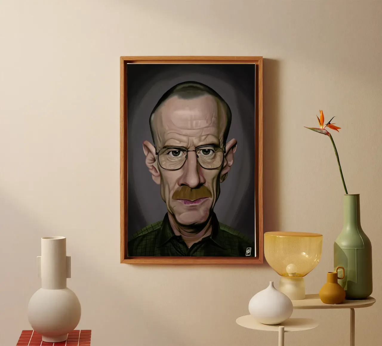 Bryan Cranston canvas by Rob Art | Illustration