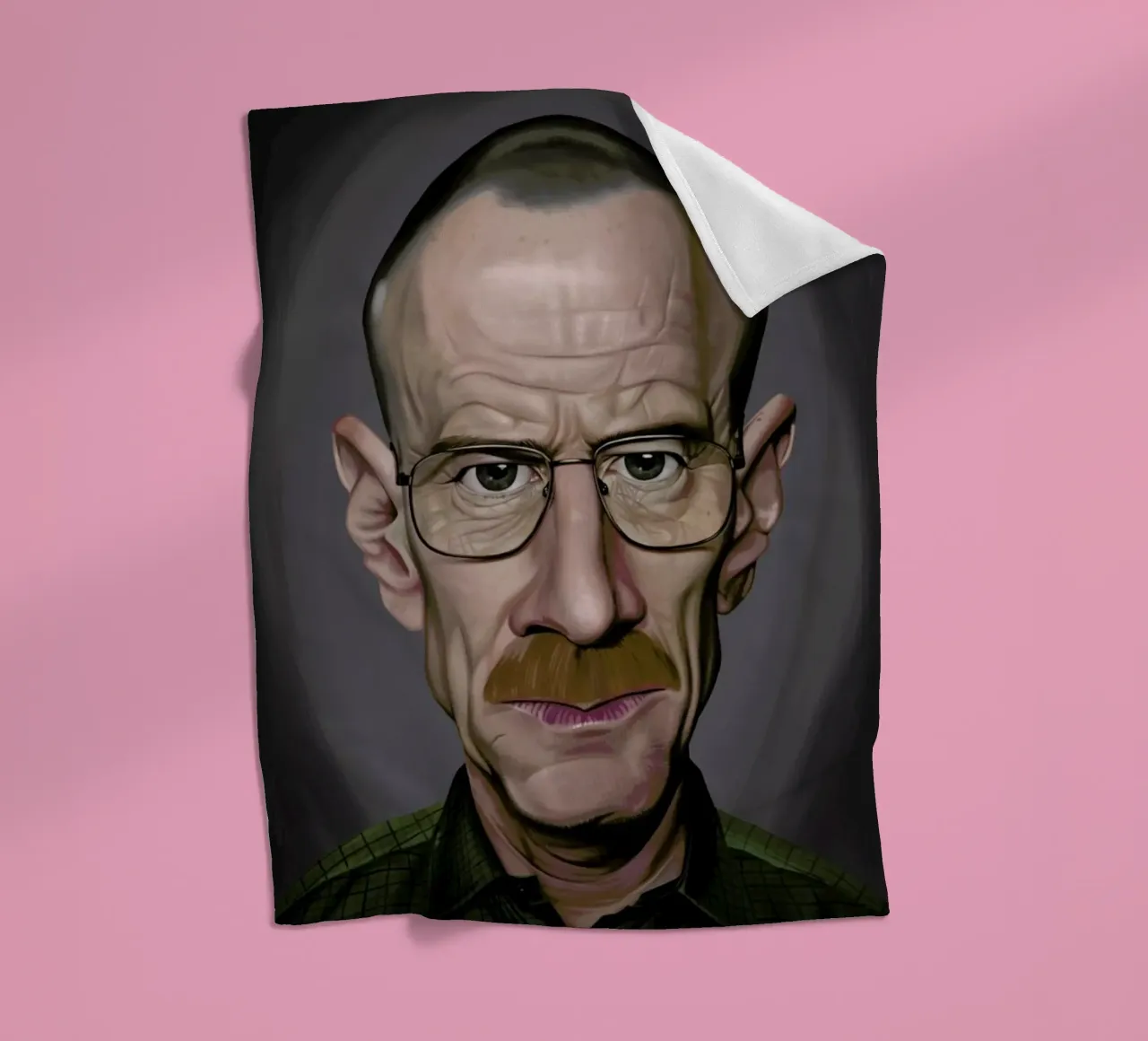 Bryan Cranston coperta in pile da Rob Art | Illustration