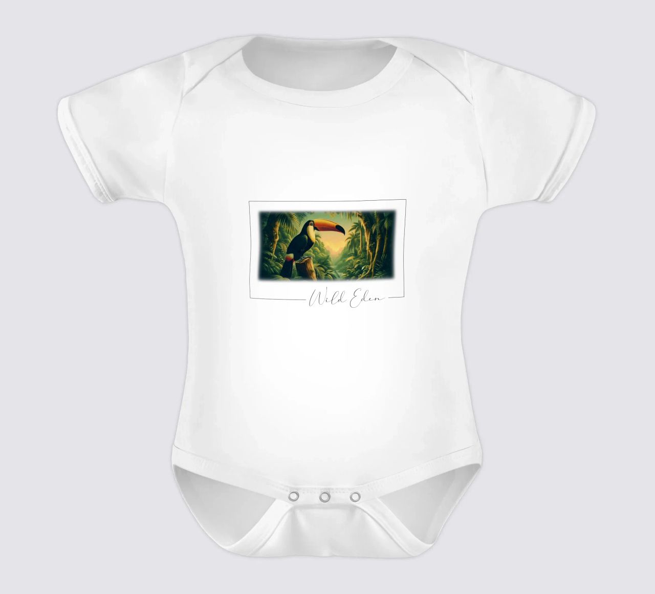 TOUCAN body neonato maniche corte da RUBIANT ART