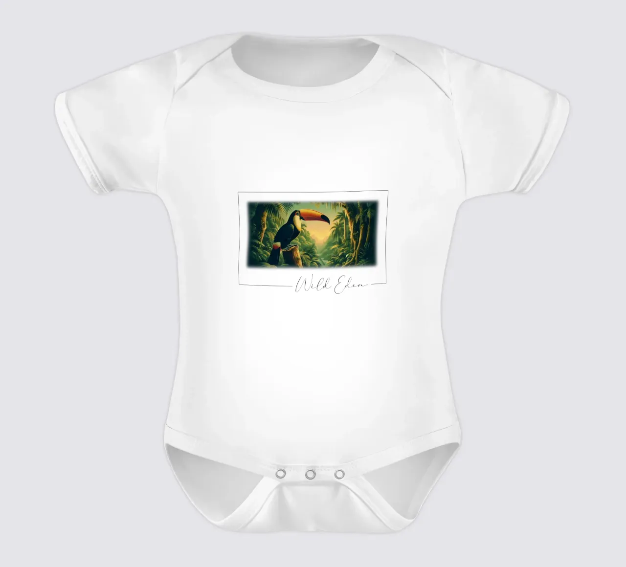 TOUCAN body neonato maniche corte da RUBIANT ART