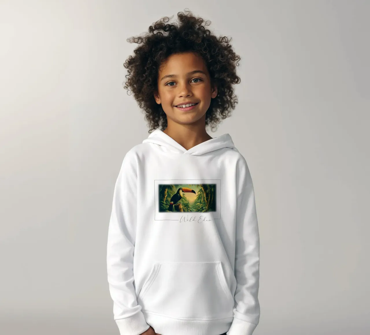 TOUCAN felpa bambino con cappuccio da RUBIANT ART