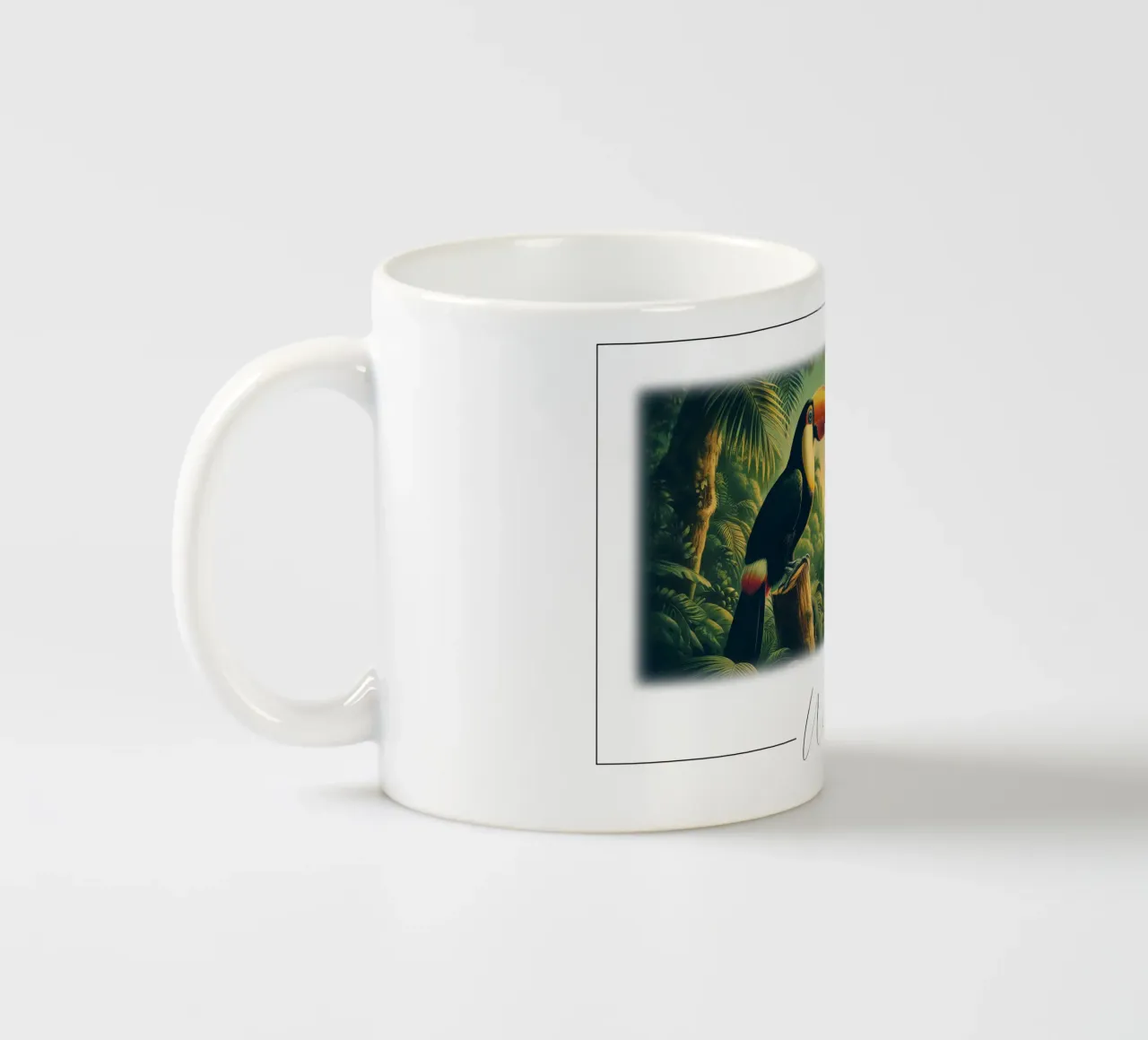 TOUCAN Keramik Tasse von RUBIANT ART