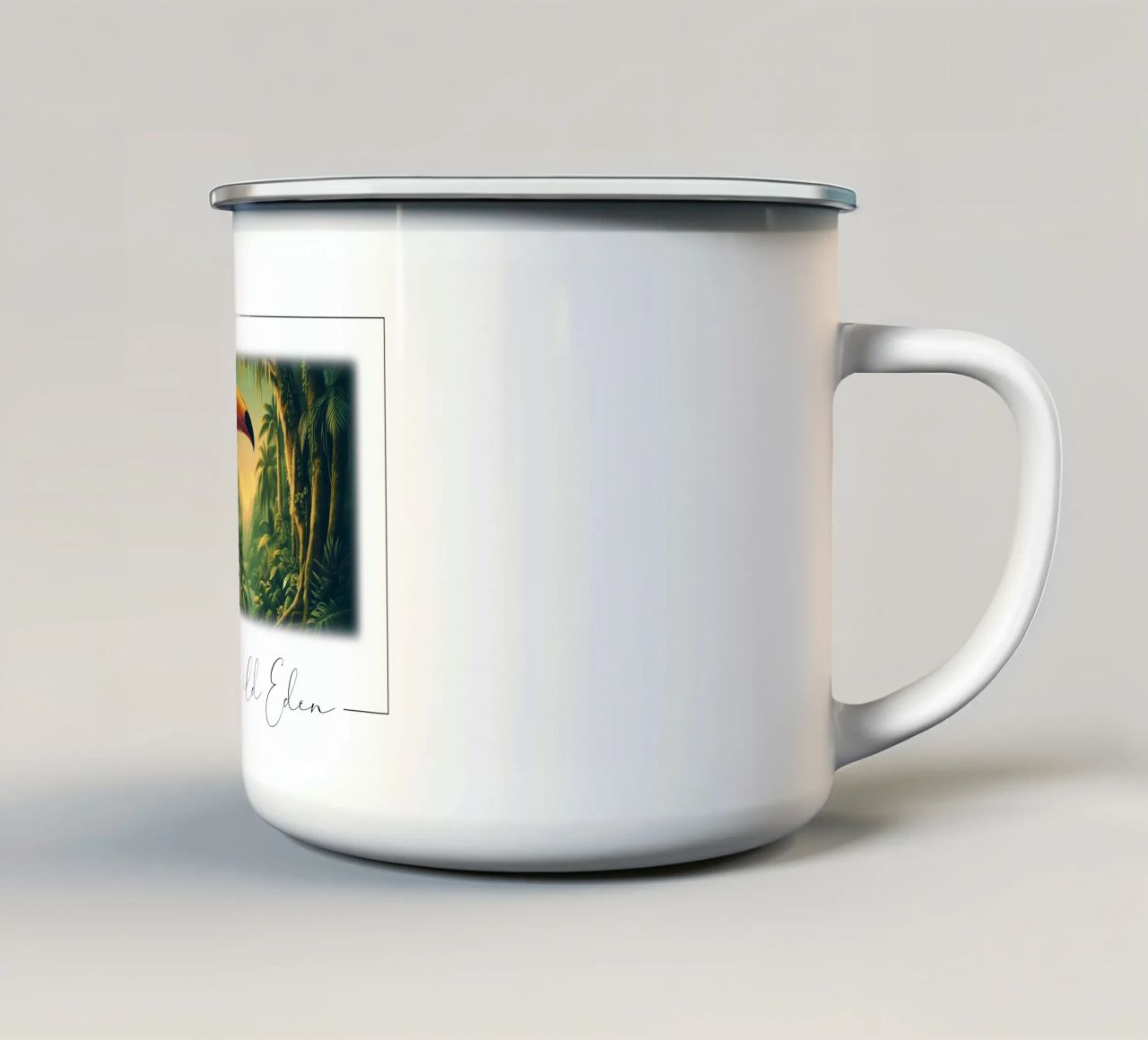 TOUCAN tazza in smalto da RUBIANT ART