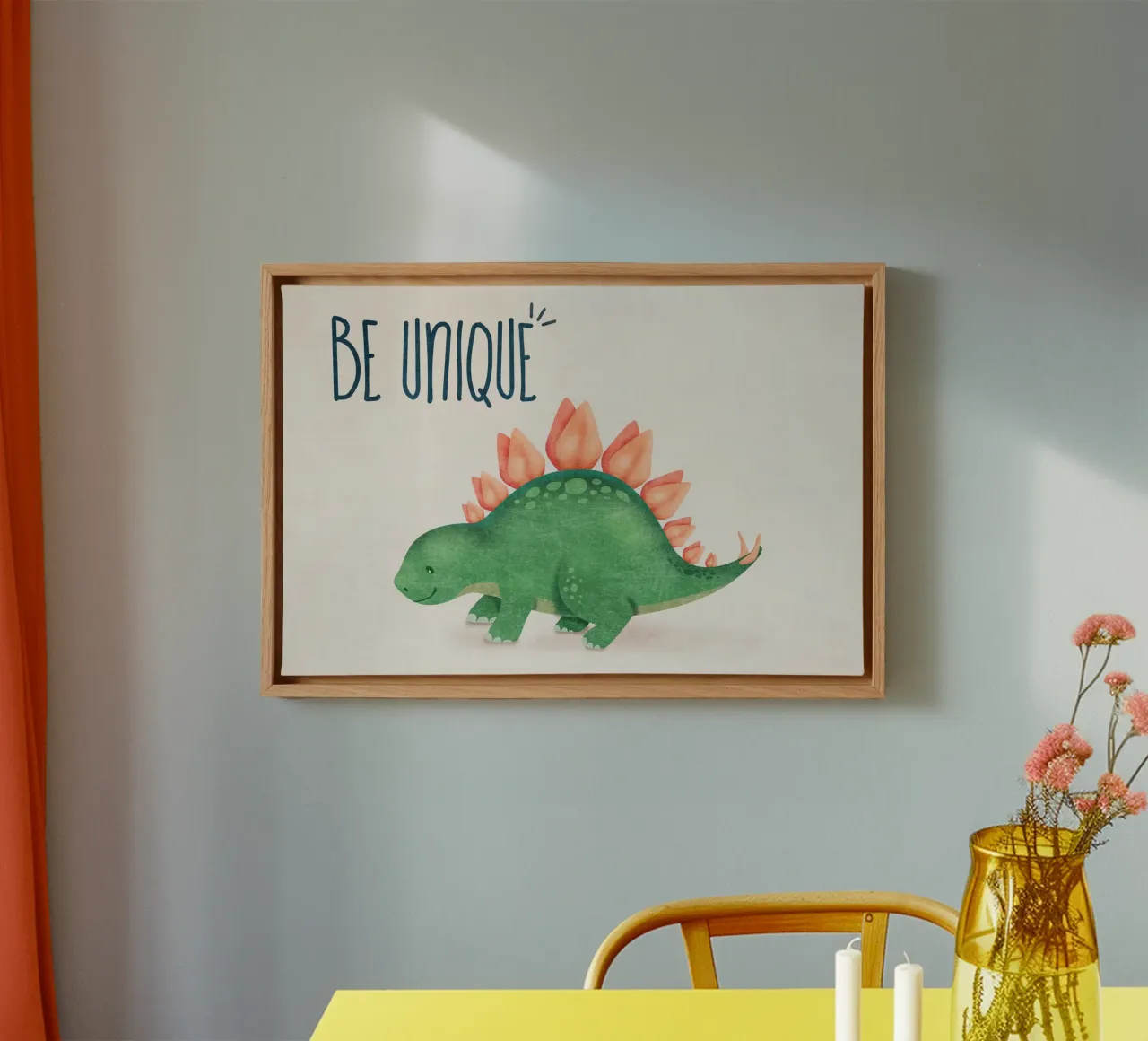 Emel Tunaboylu - Dino - Sii unico tela con Cornice a cassetta da The Artcircle