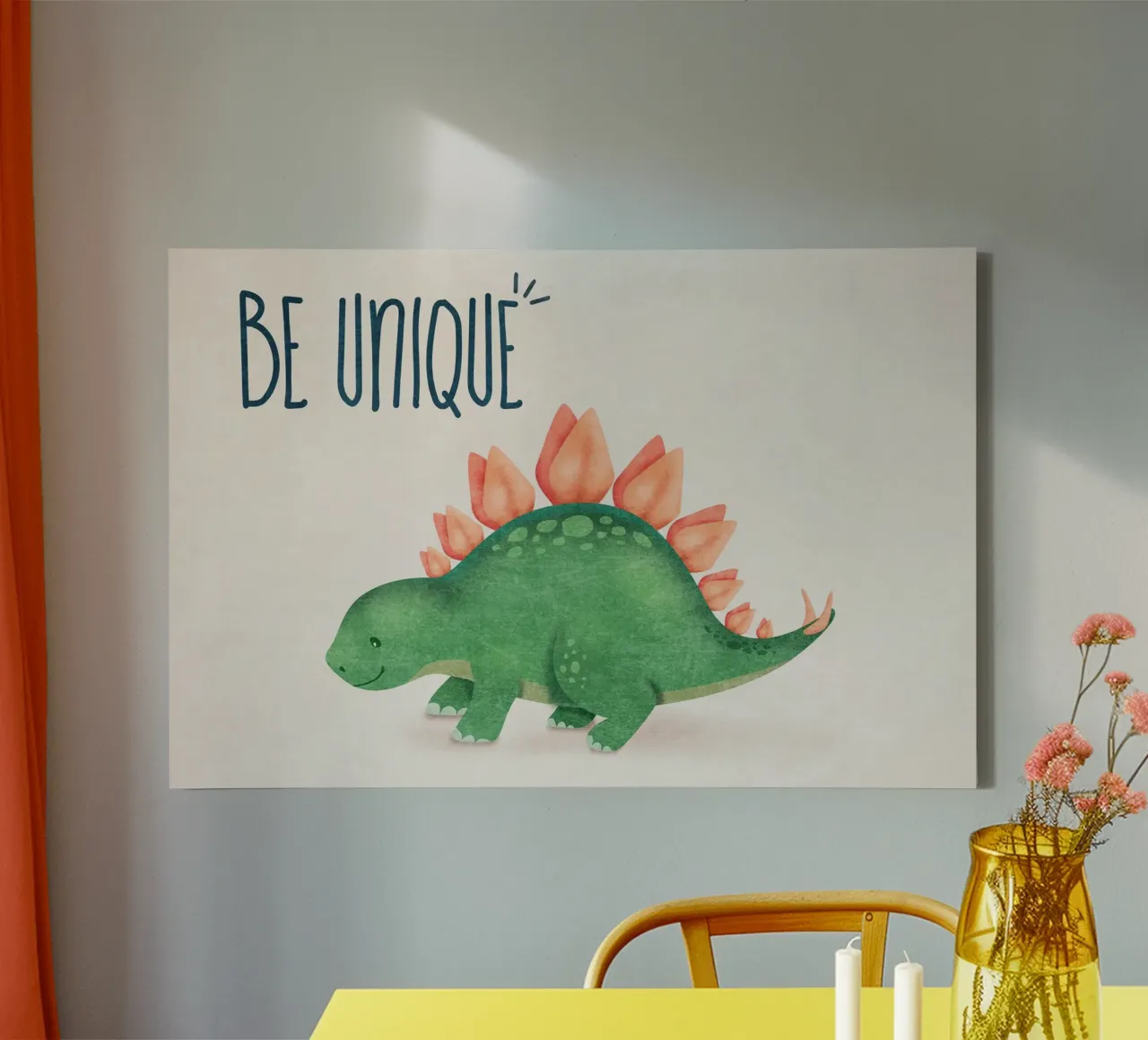 Emel Tunaboylu - Dino - Sii unico tela con Cornice a cassetta da The Artcircle