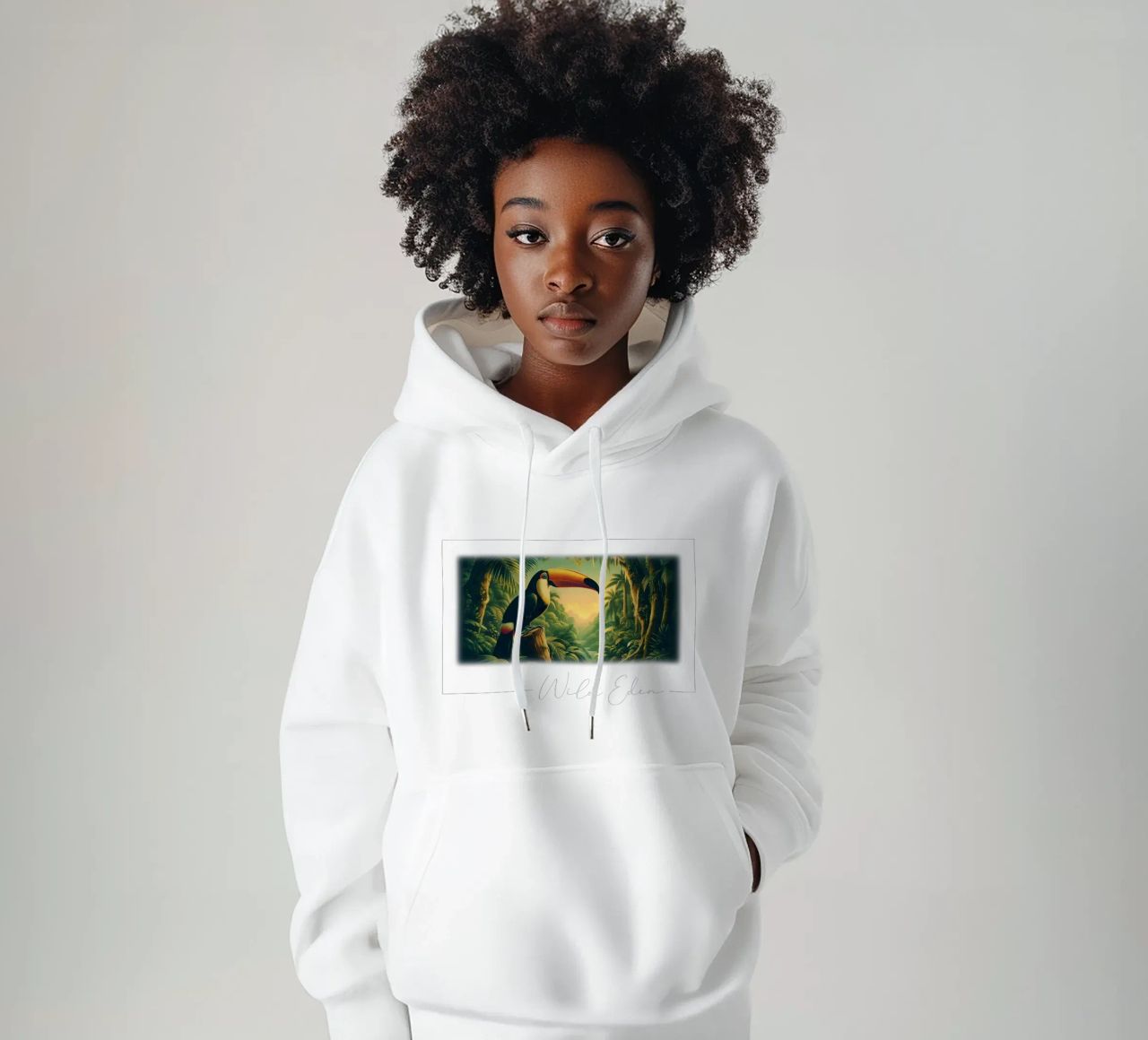 TOUCAN felpa con cappuccio da RUBIANT ART