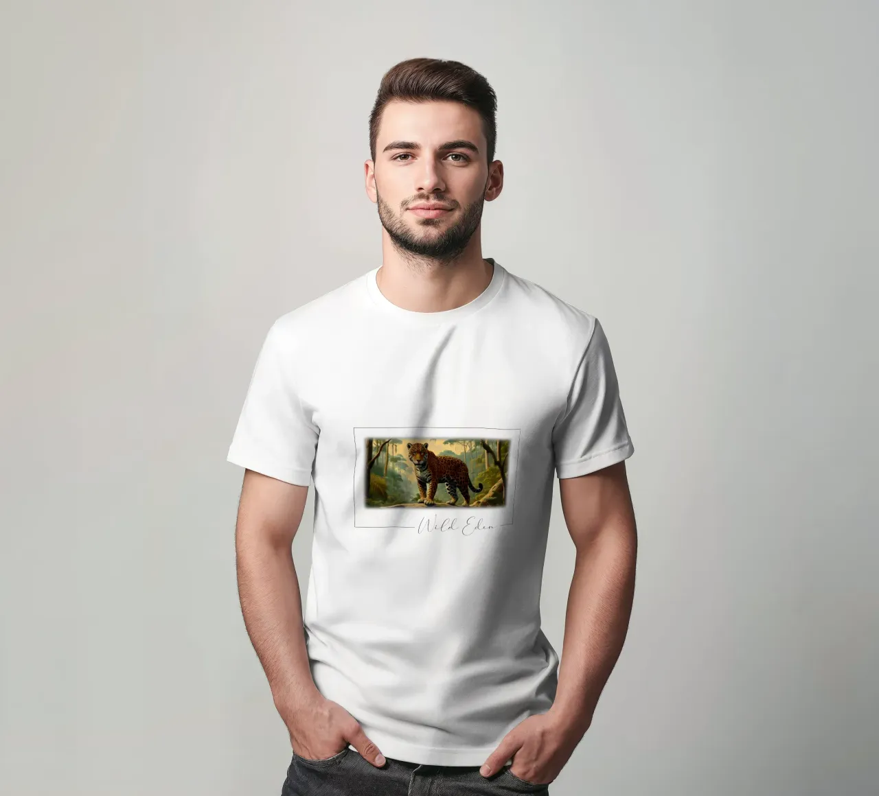 PANTHERE TACHETEE t-shirt da RUBIANT ART