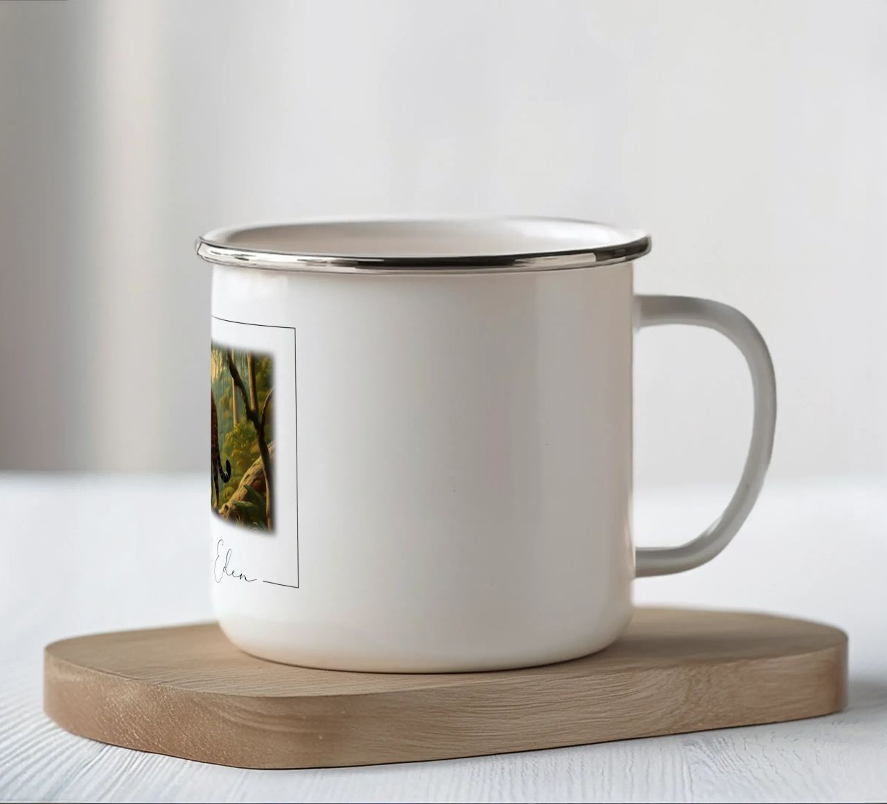 PANTHERE TACHETEE tazza in smalto da RUBIANT ART