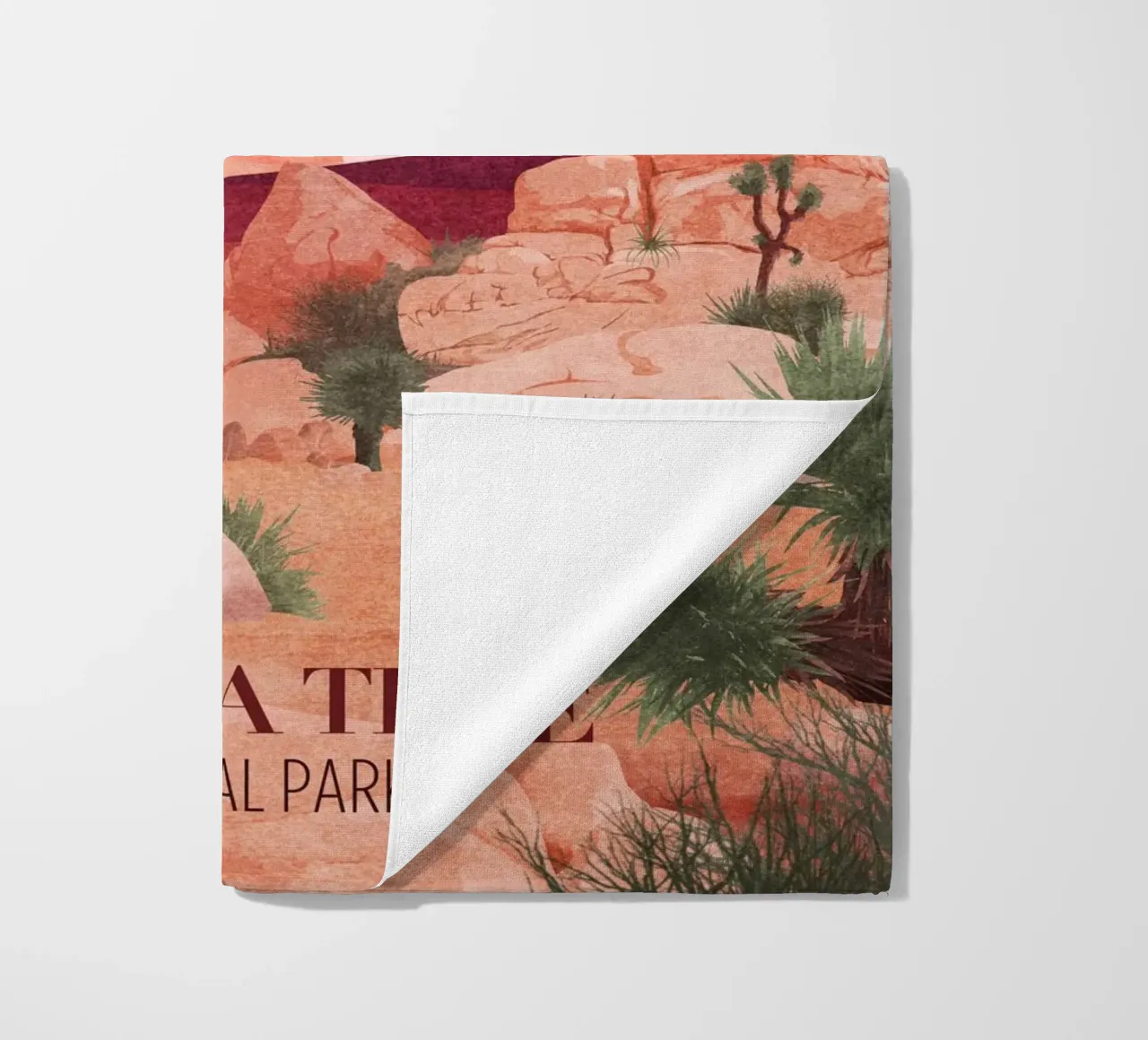 Emel Tunaboylu - Joshua Tree beach towel by The Artcircle