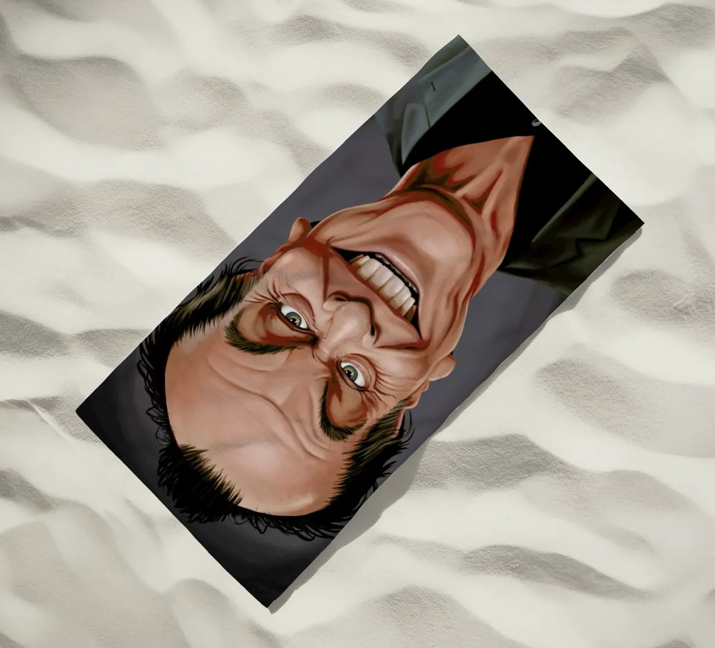 Jack Nicholson beach towel by Rob Art | Illustration