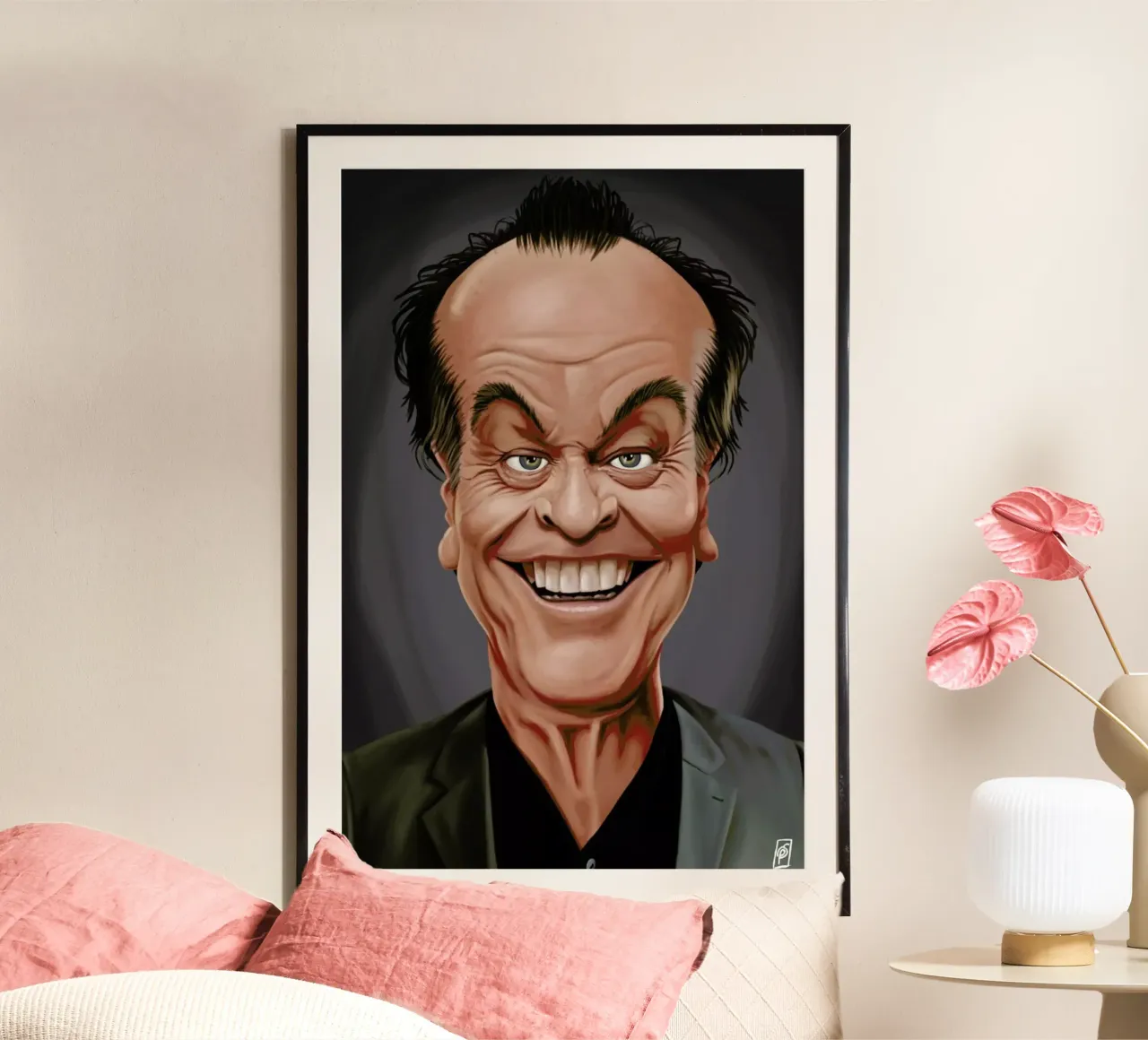 Jack Nicholson carta hahnemühle da Rob Art | Illustration
