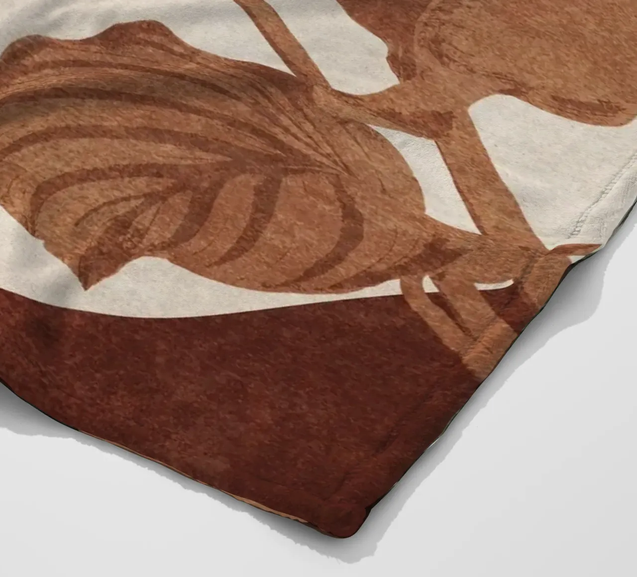 Emel Tunaboylu - Foglie di giungla coperta in pile da The Artcircle