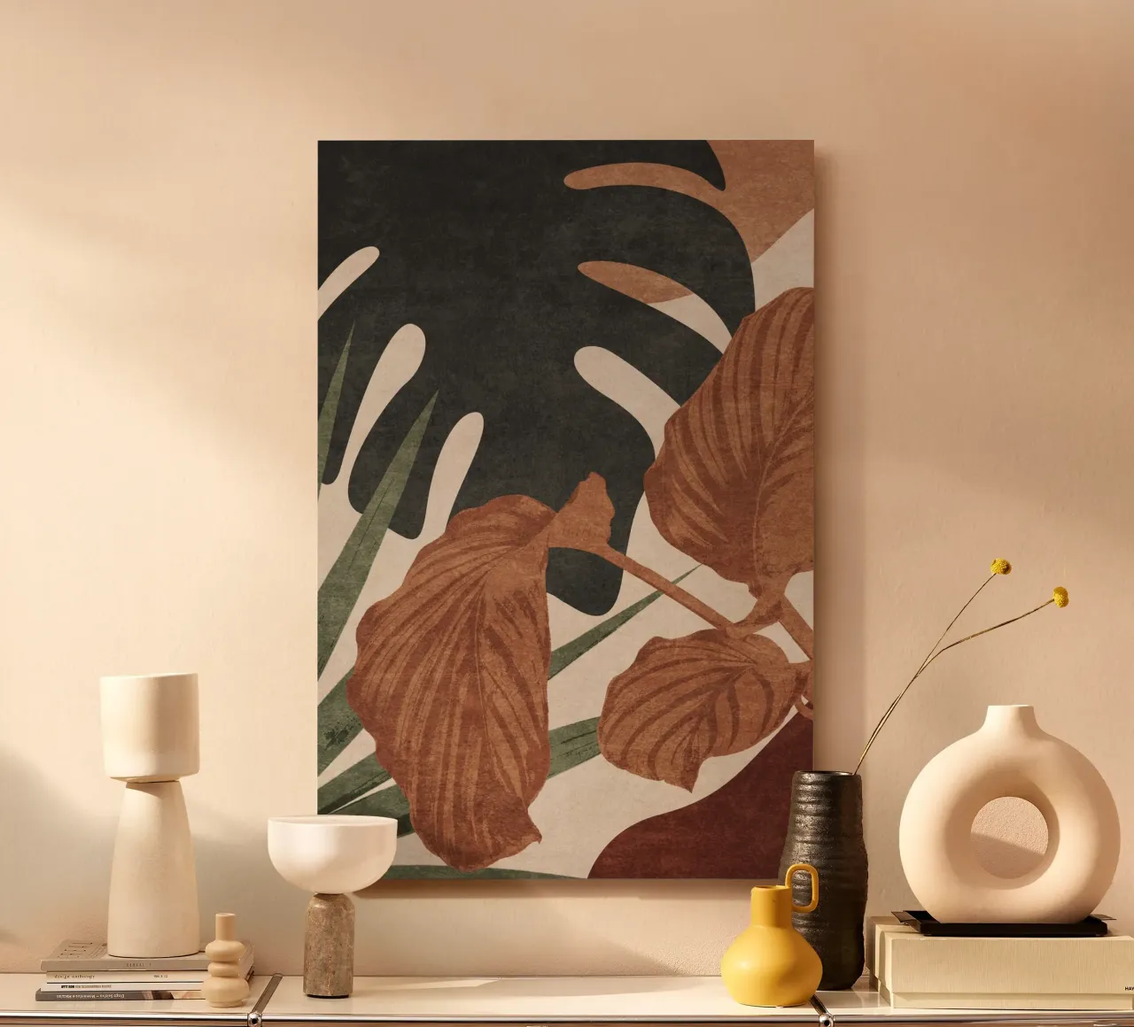 Emel Tunaboylu - Foglie di giungla alluminio dibond da The Artcircle