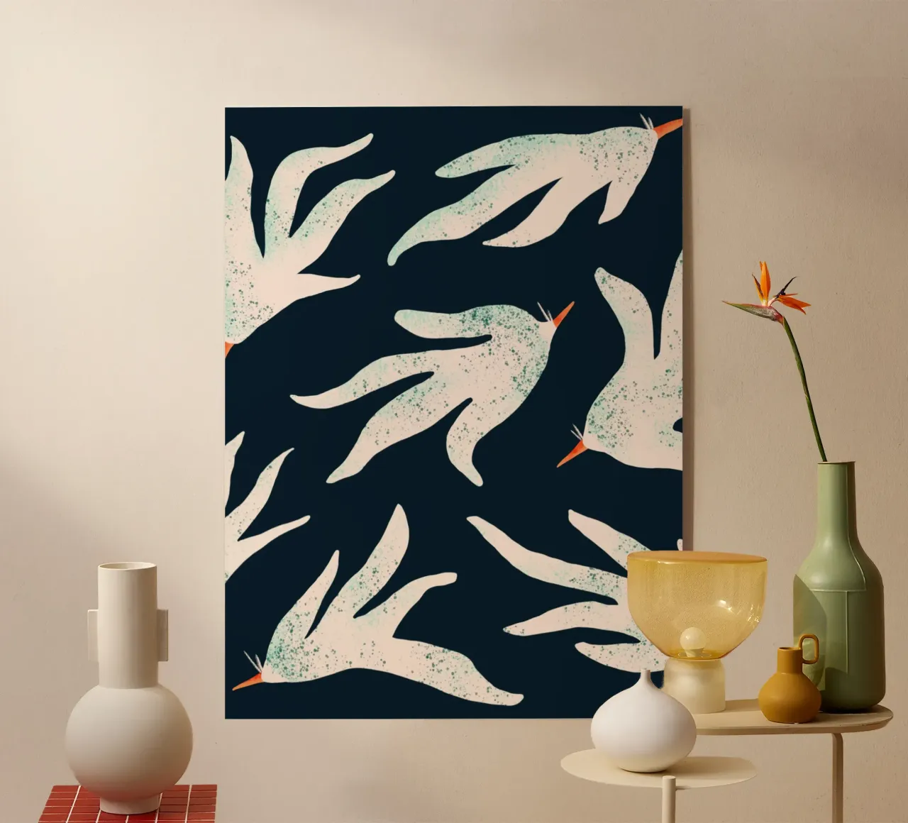 Free floating birds plexiglass da Studio Fiamma