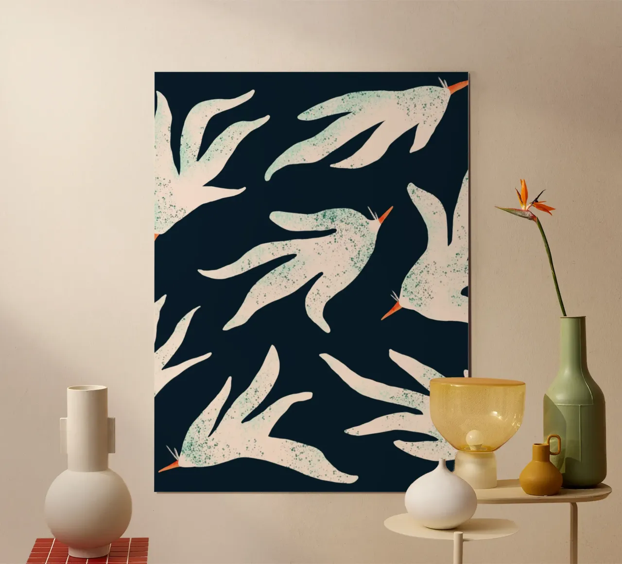 Free floating birds carta hahnemühle da Studio Fiamma