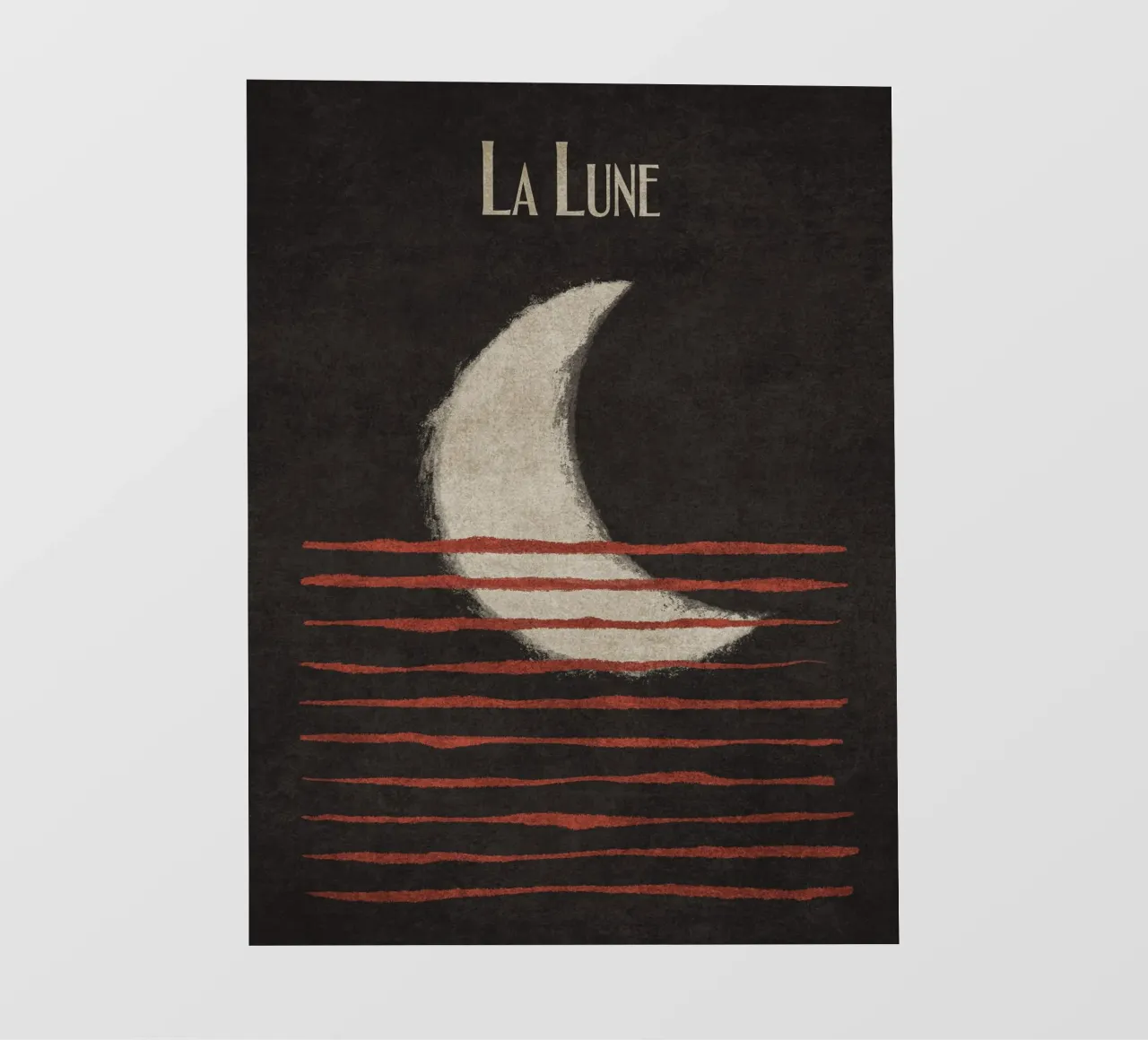 Emel Tunaboylu - La Lune telo in pvc da The Artcircle