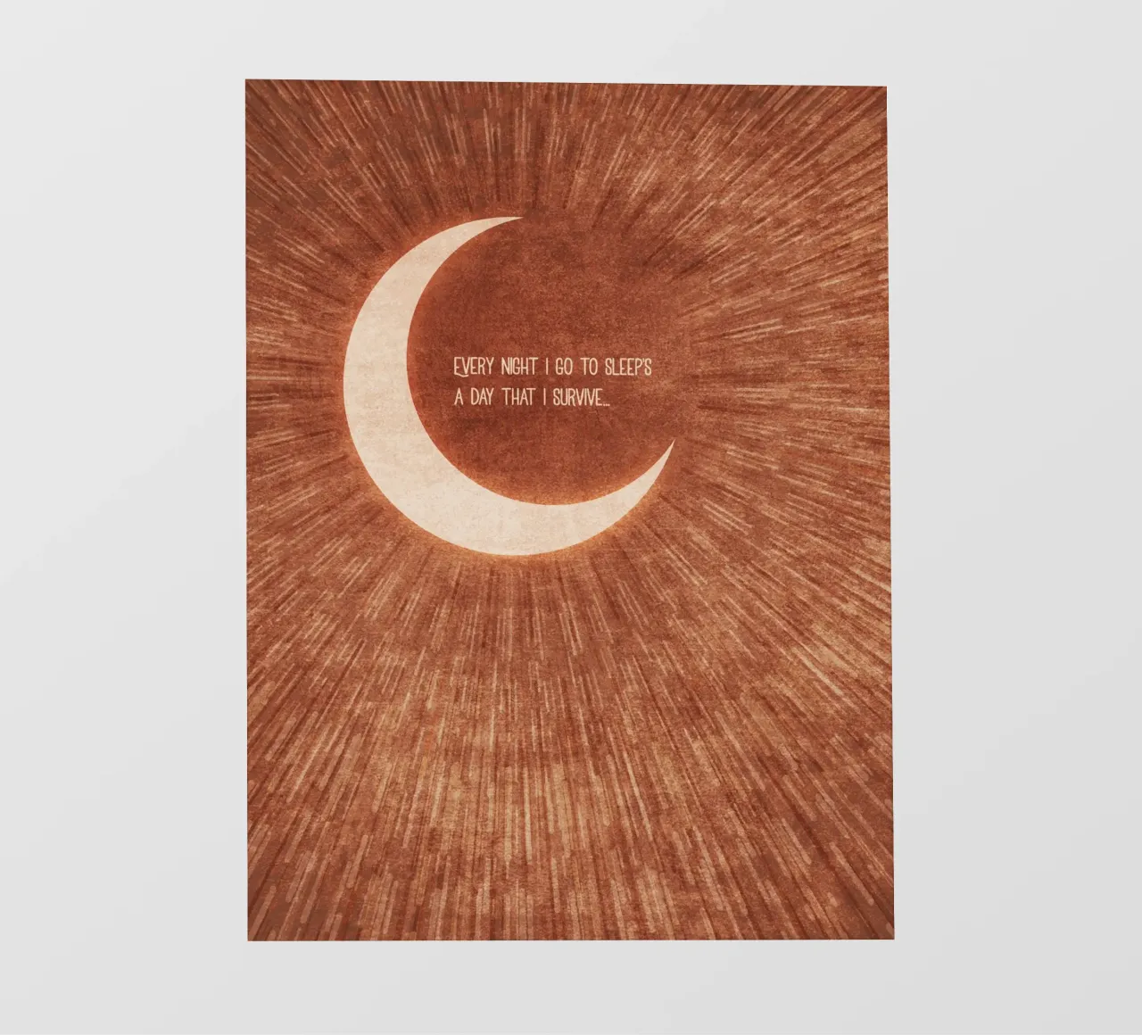 Emel Tunaboylu - La Lune Typography pvc cover by The Artcircle