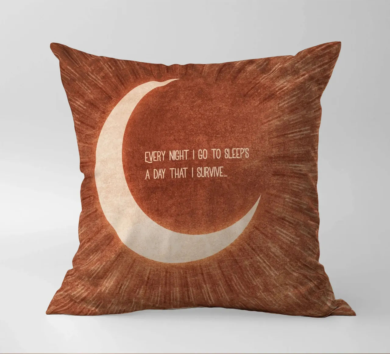 Emel Tunaboylu - Tipografia La Lune cuscino da The Artcircle