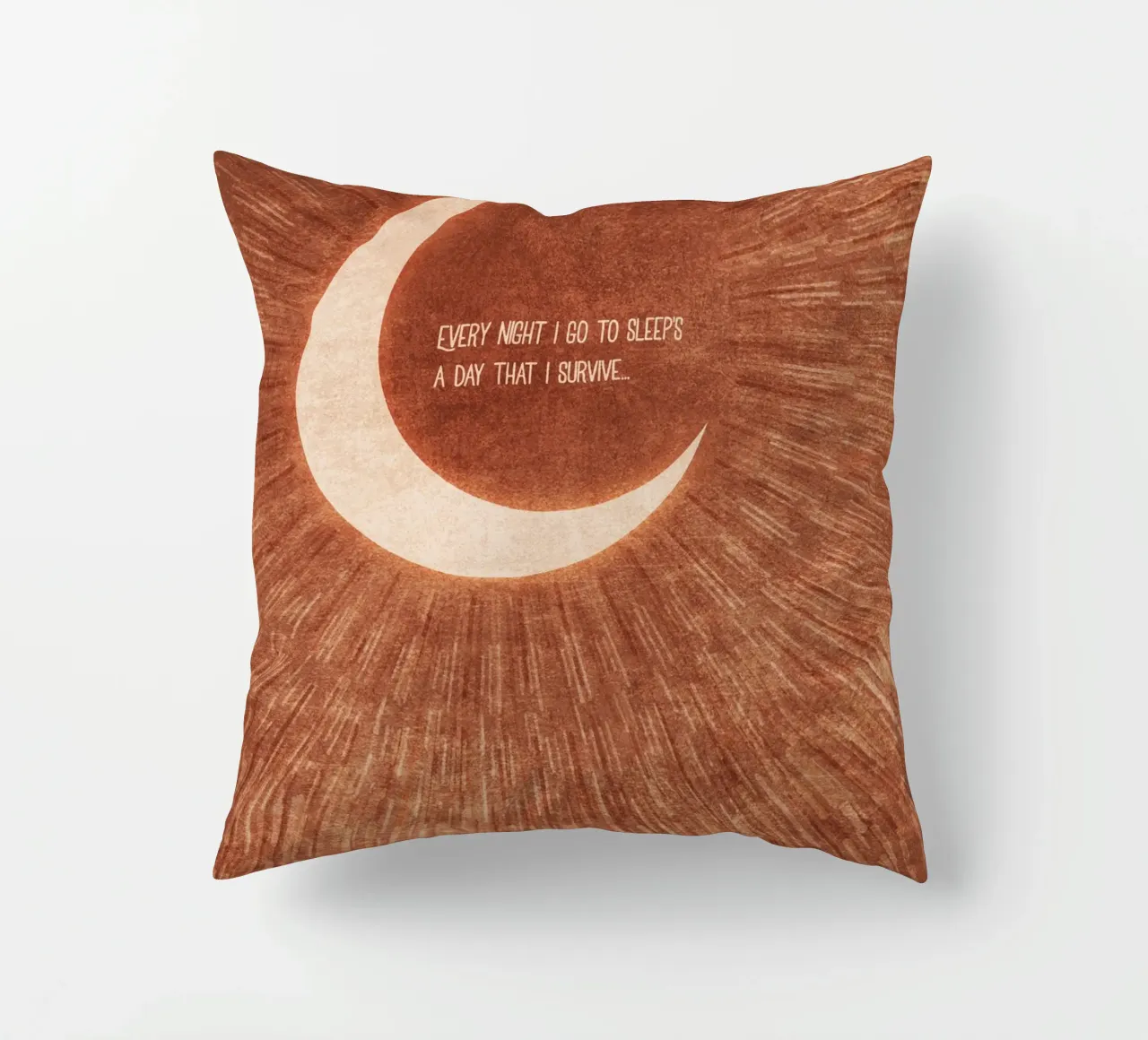 Emel Tunaboylu - Tipografia La Lune cuscino da The Artcircle