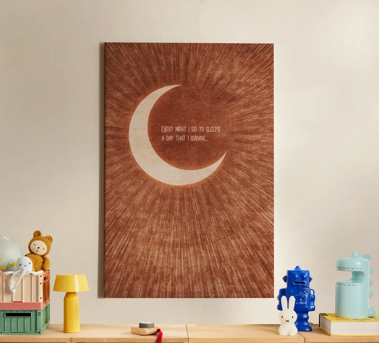 Emel Tunaboylu - La Lune Typography canvas by The Artcircle