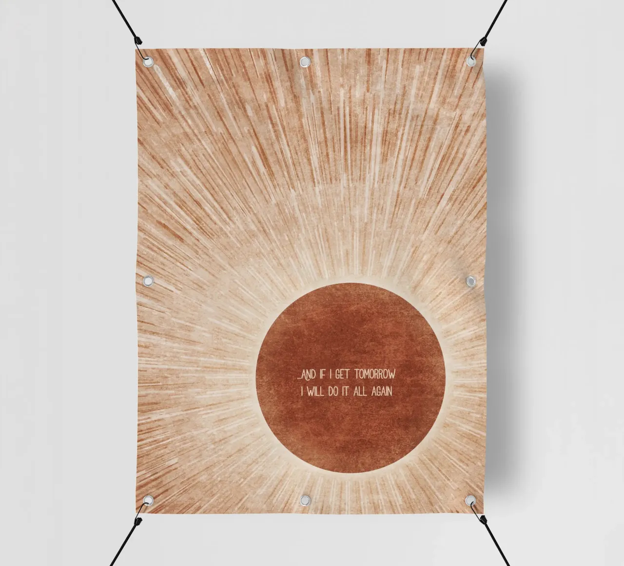 Emel Tunaboylu - Tipografia Le Soleil telo in pvc da The Artcircle