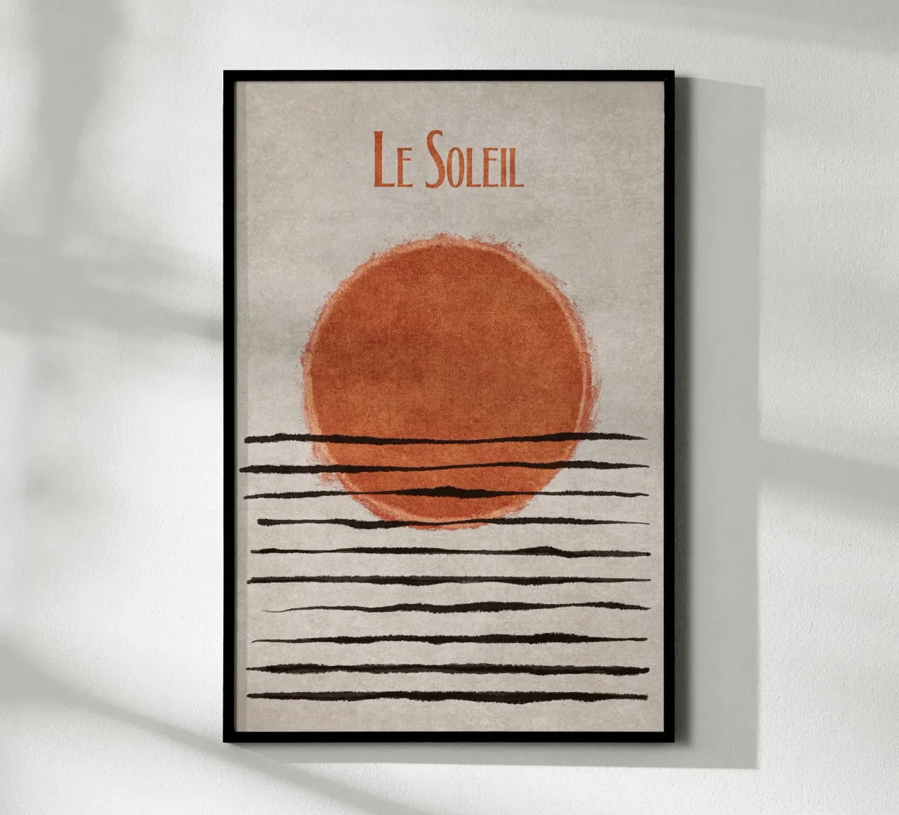 Emel Tunaboylu - Le Soleil poster con telaio in legno da The Artcircle