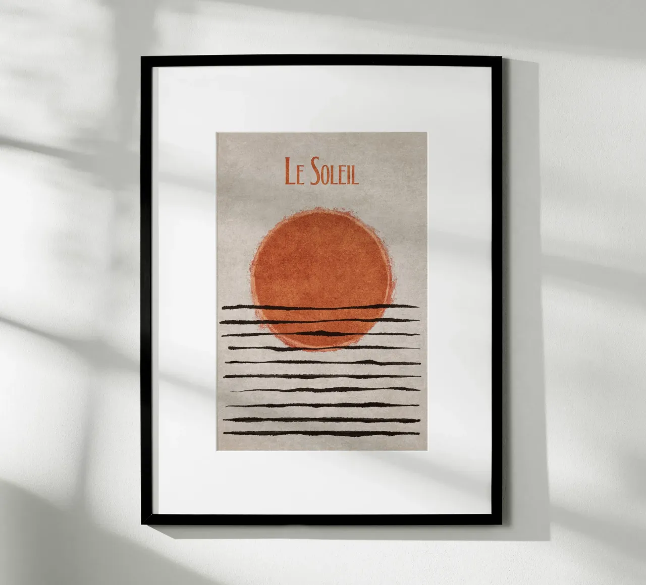 Emel Tunaboylu - Le Soleil poster con telaio in legno da The Artcircle