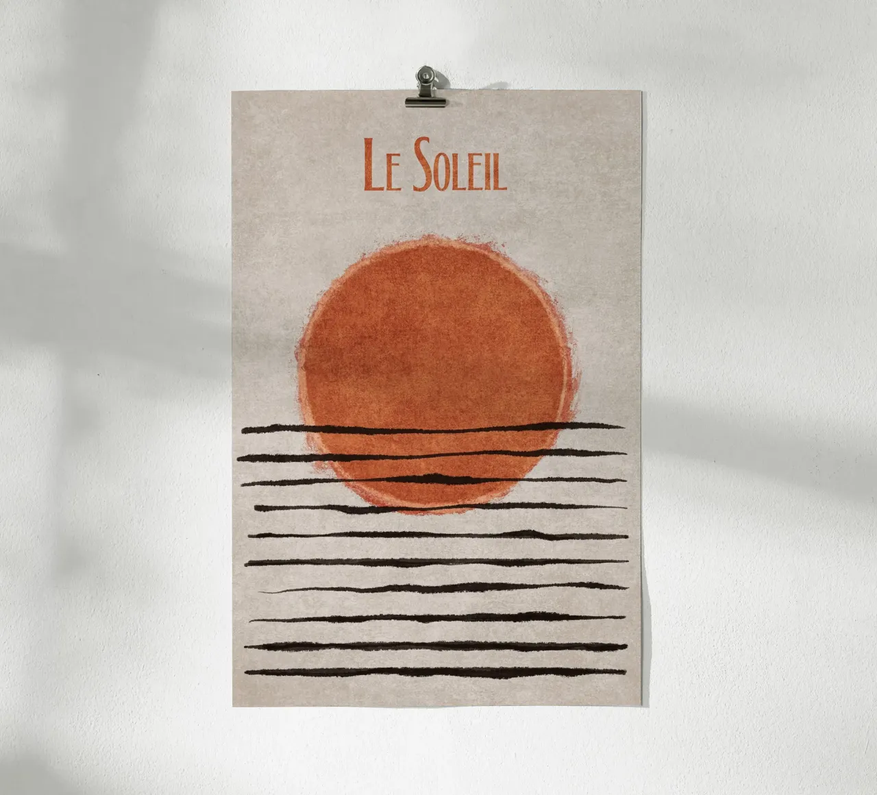 Emel Tunaboylu - Le Soleil poster con telaio in legno da The Artcircle