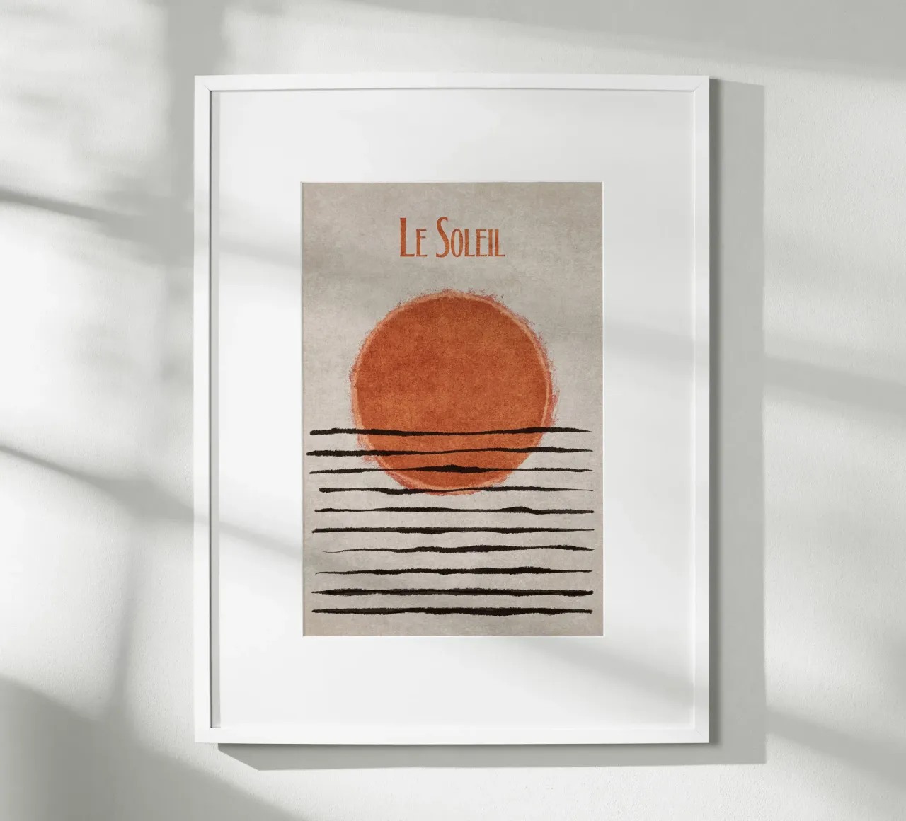 Emel Tunaboylu - Le Soleil poster con telaio in legno da The Artcircle