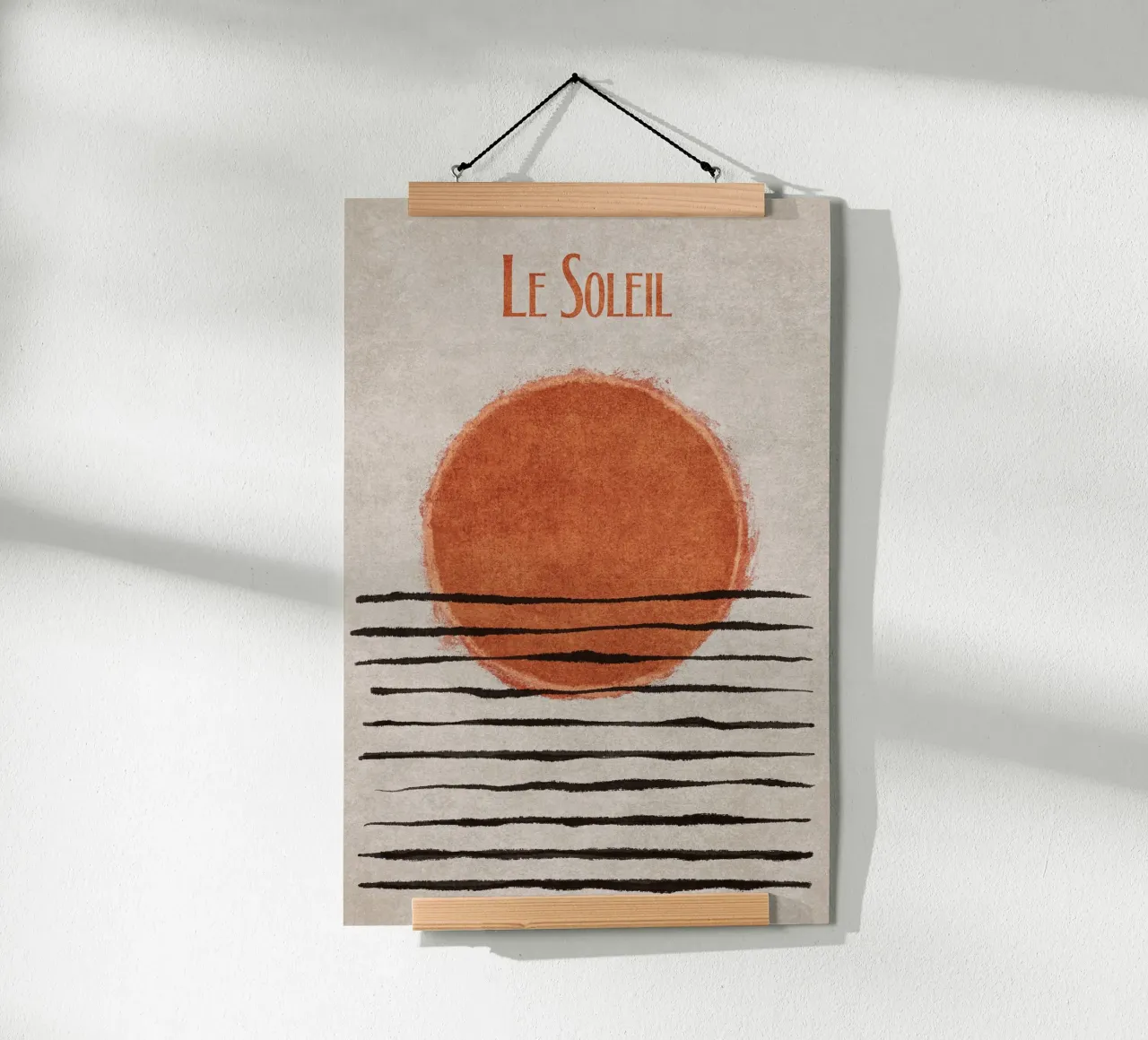 Emel Tunaboylu - Le Soleil poster con telaio in legno da The Artcircle