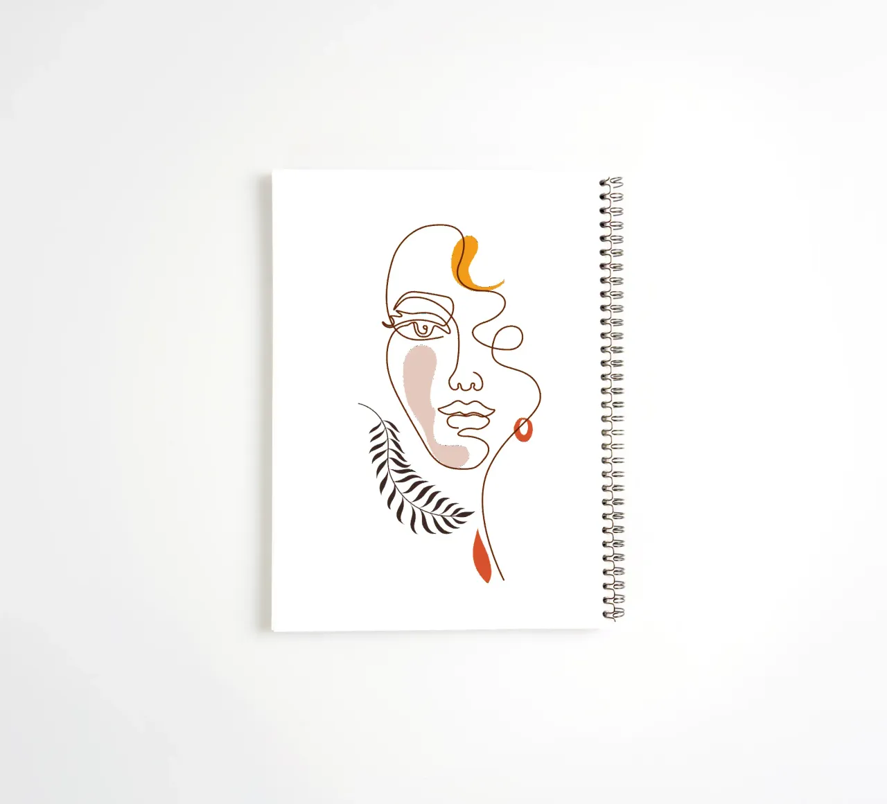 Emel Tunaboylu - Line Art Face spiral notebook by The Artcircle