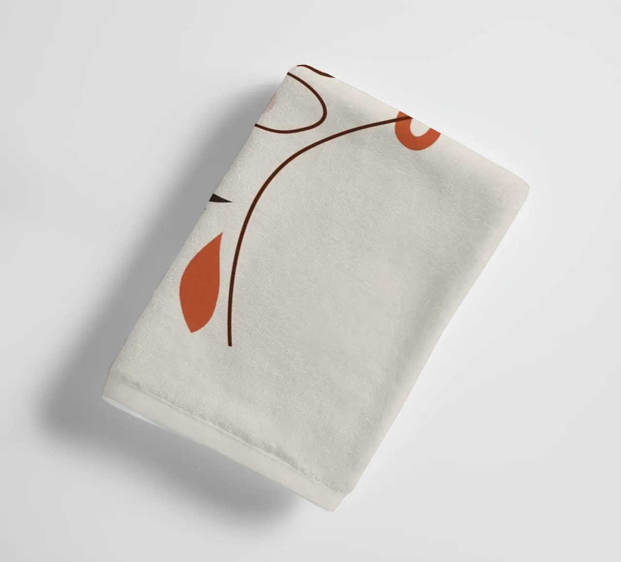 Emel Tunaboylu - Line art face asciugamano da bagno da The Artcircle