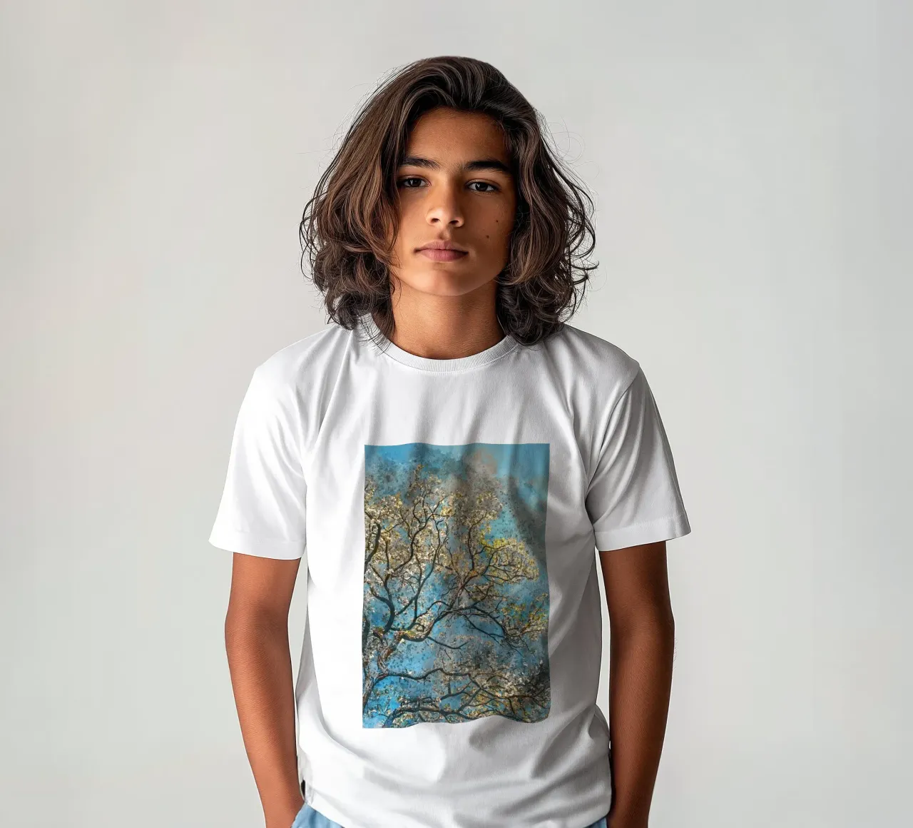 Spring tree t-shirt bambini da Justyna Jaszke JBJart