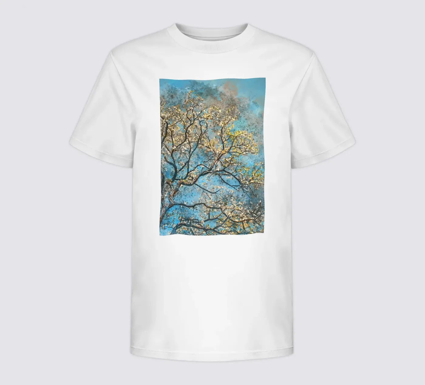 Spring tree kids t-shirt by Justyna Jaszke JBJart