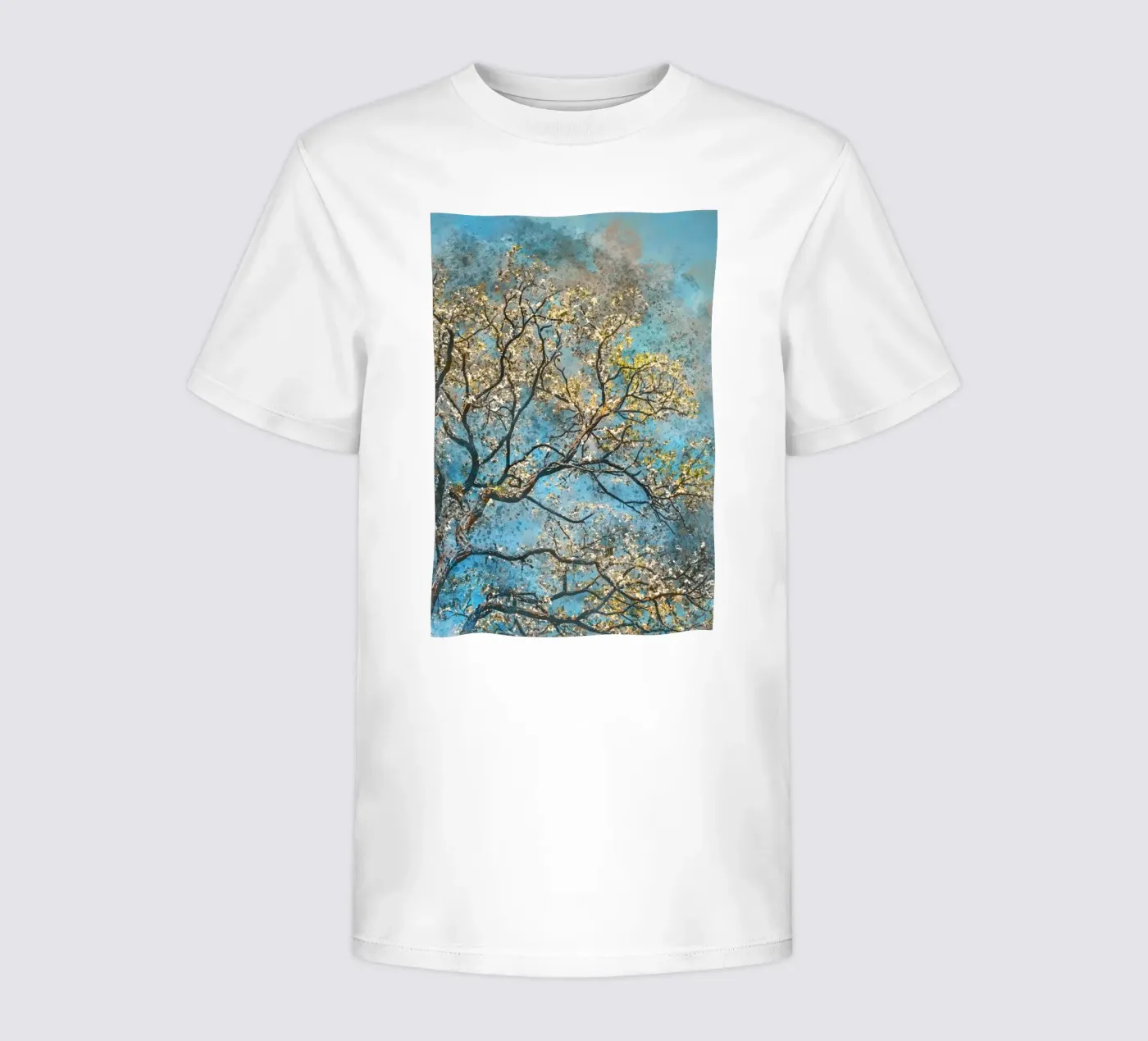 Spring tree kids t-shirt by Justyna Jaszke JBJart