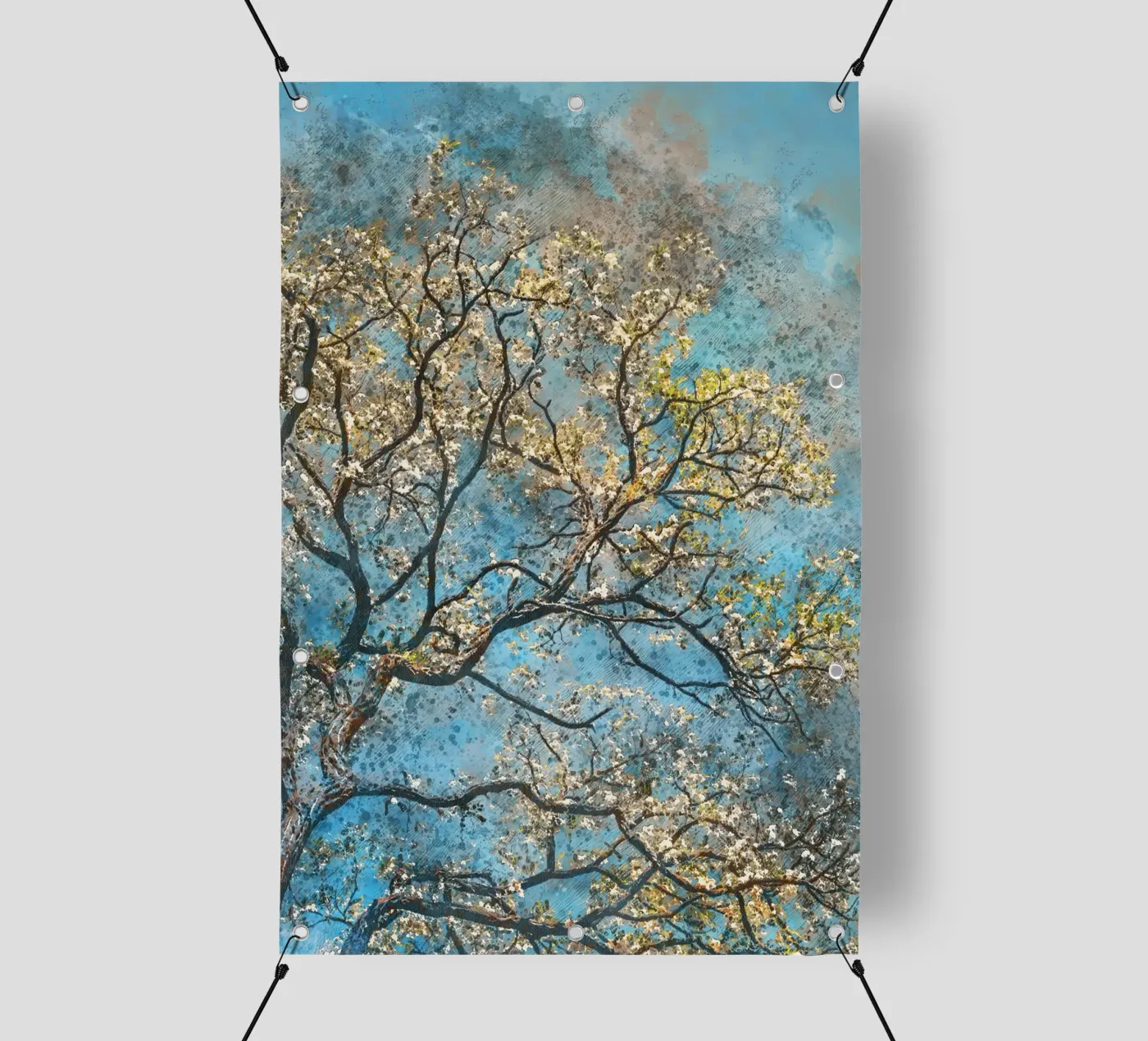 Spring tree pvc cover by Justyna Jaszke JBJart
