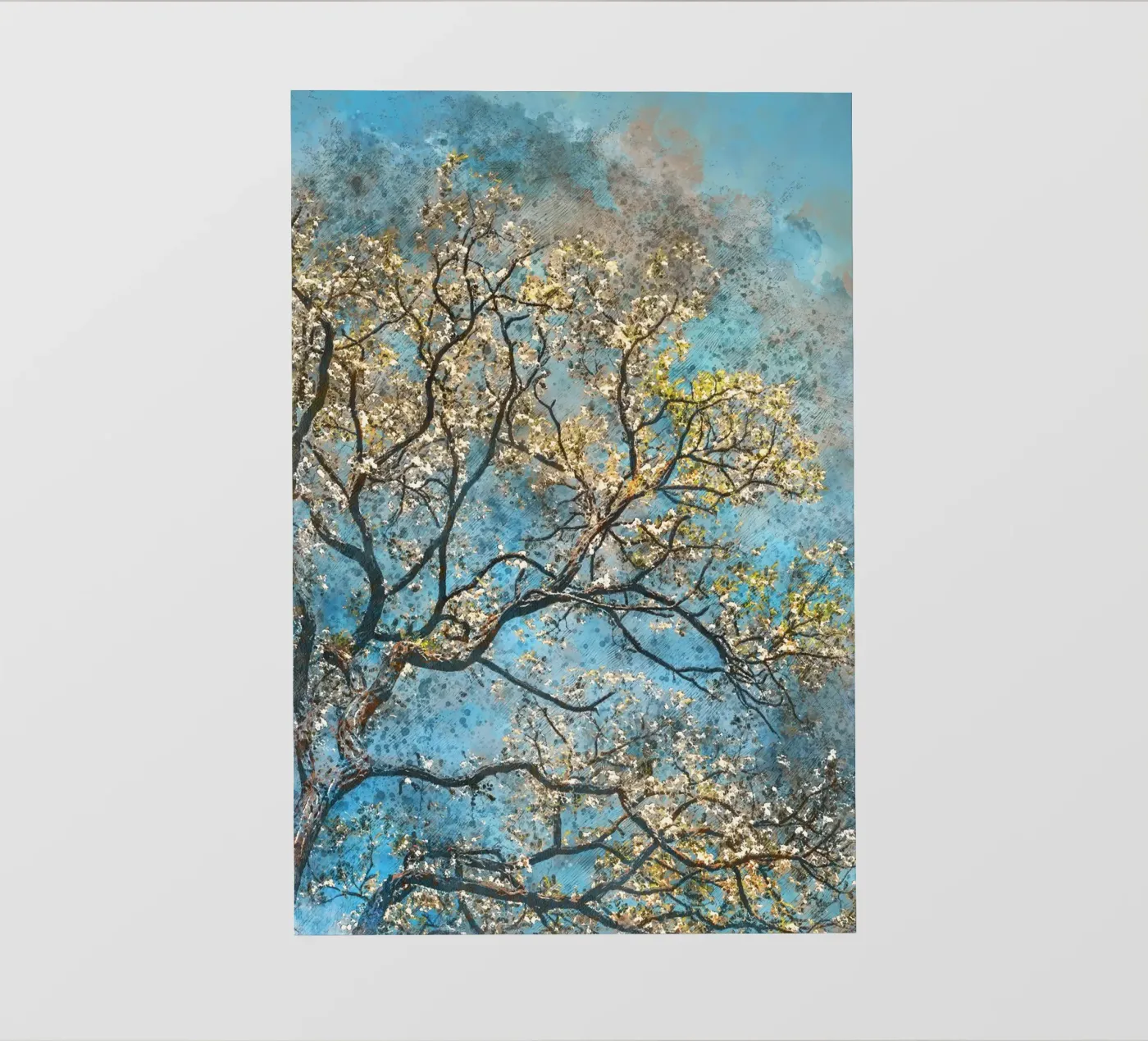 Spring tree pvc cover by Justyna Jaszke JBJart