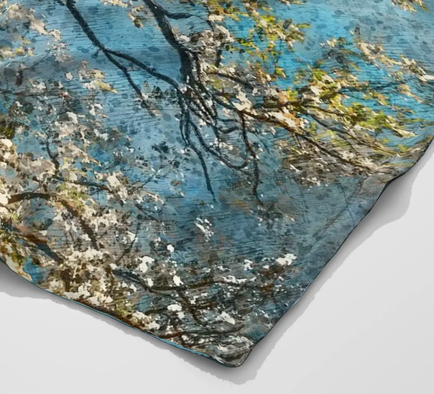 Spring tree Fleecedecke von Justyna Jaszke JBJart