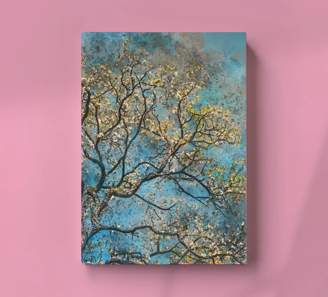 Spring tree notebook by Justyna Jaszke JBJart
