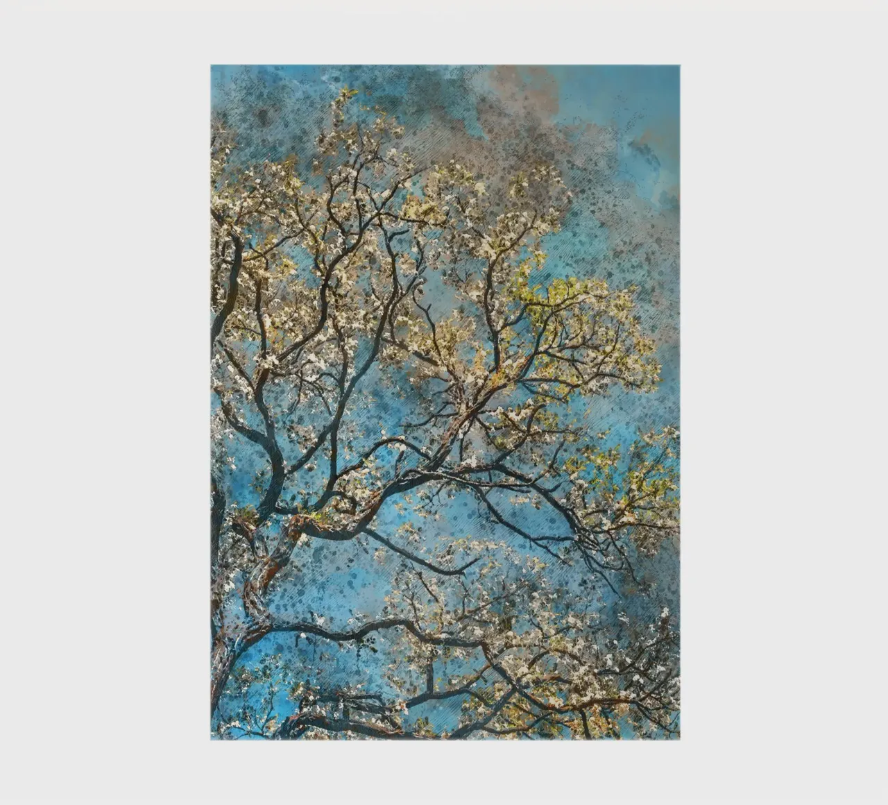 Spring tree notebook by Justyna Jaszke JBJart