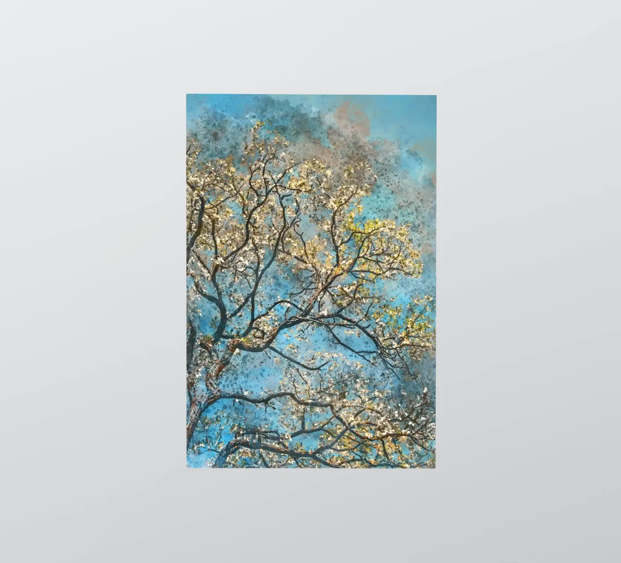 Spring tree sticker by Justyna Jaszke JBJart