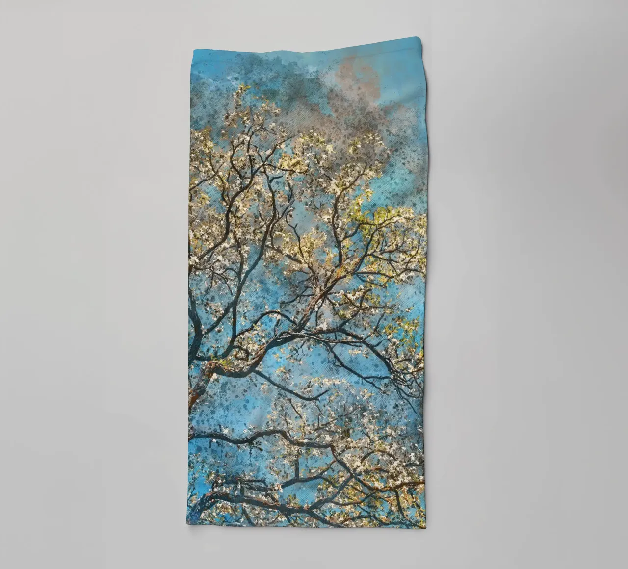 Lente boom badhanddoek van Justyna Jaszke JBJart