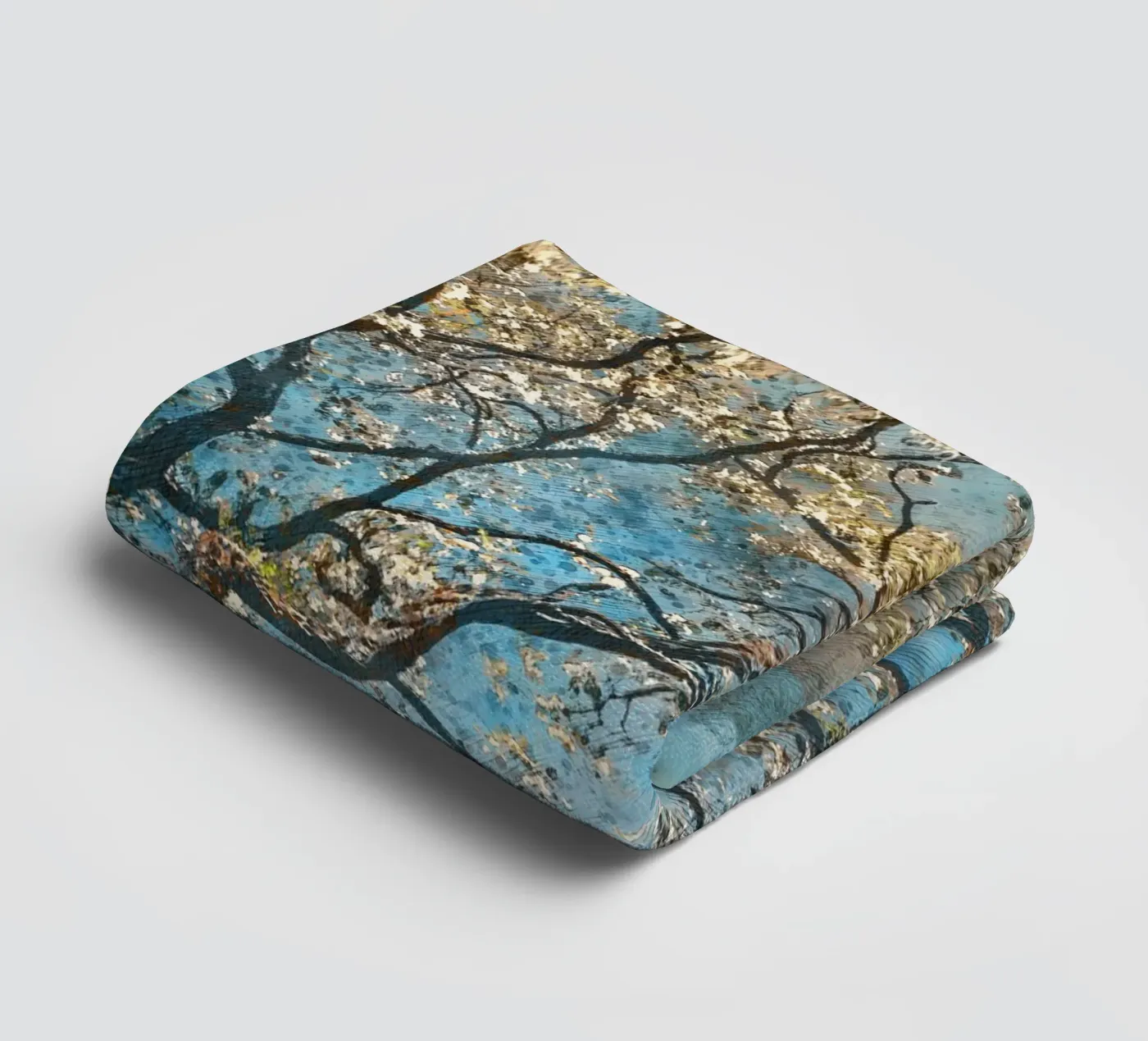 Frühlingsbaum Handtuch von Justyna Jaszke JBJart