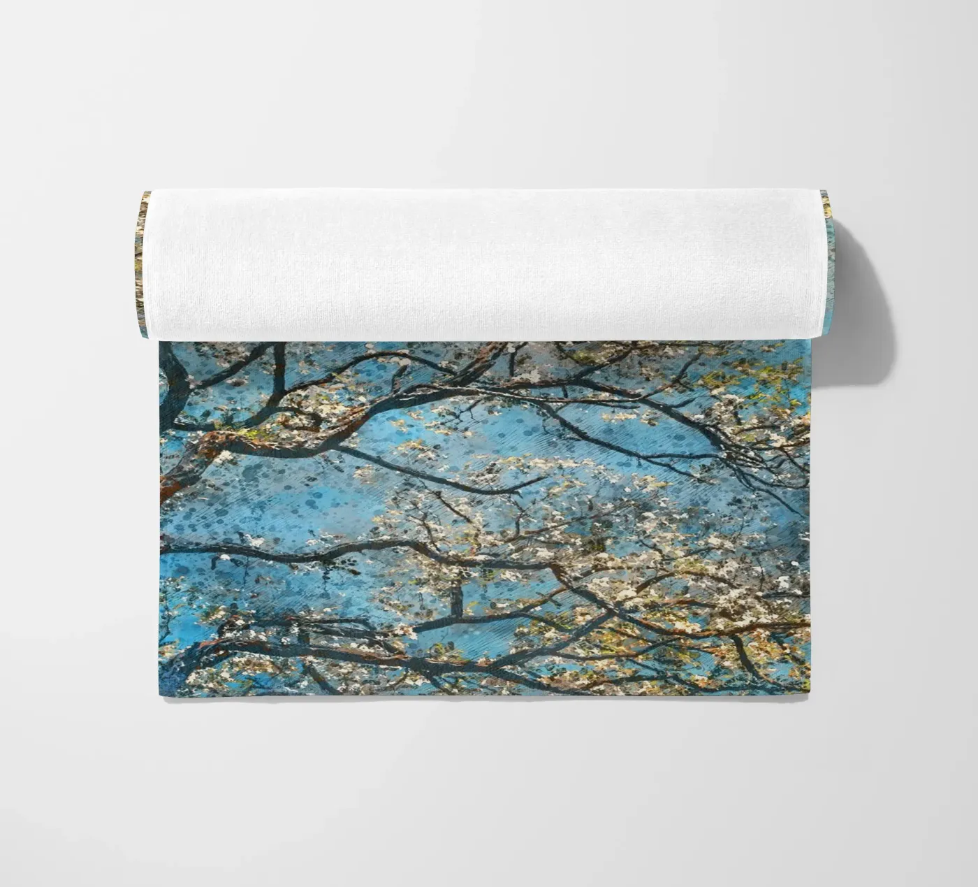 Spring tree serviette de plage de Justyna Jaszke JBJart